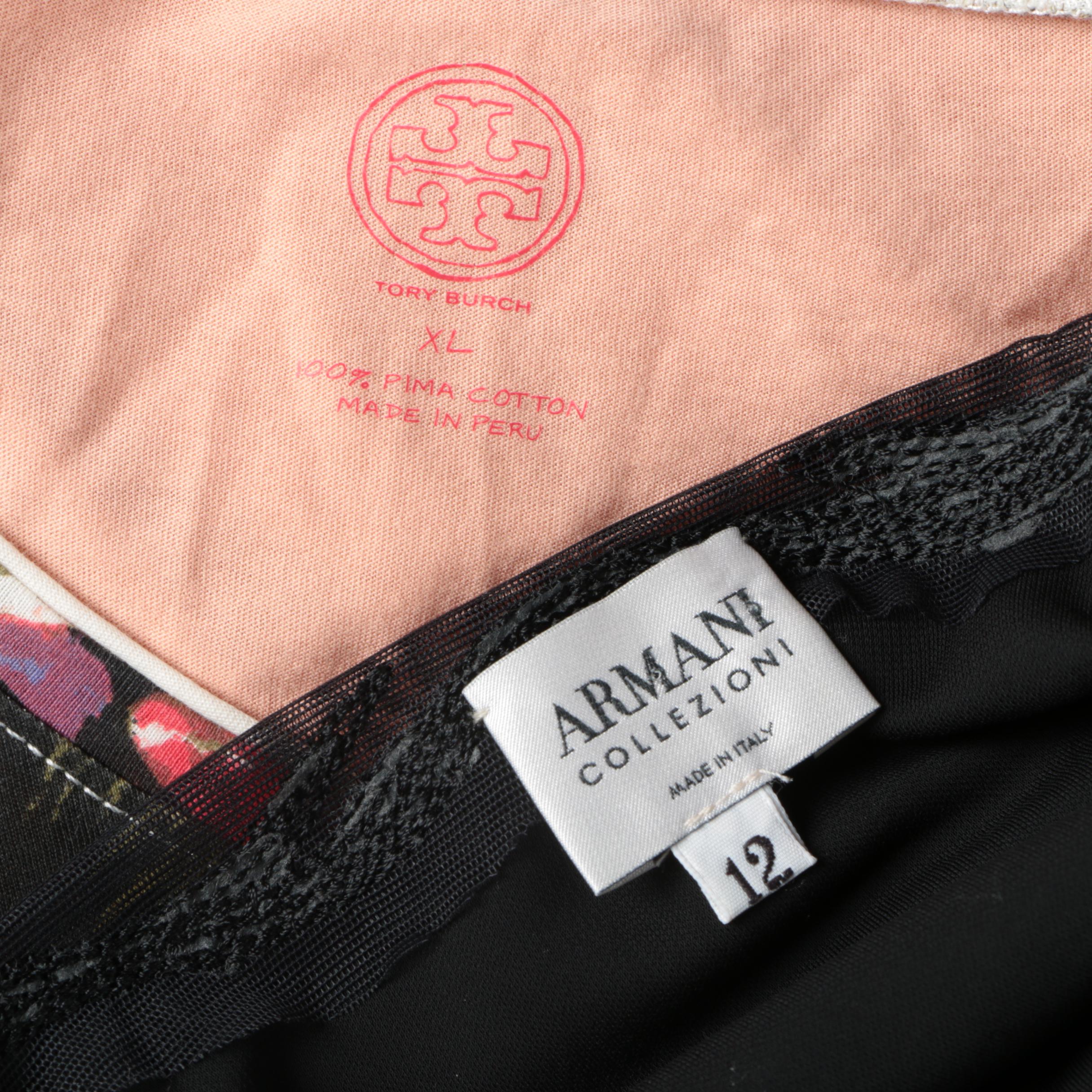 Women's Armani Collezioni and Tory Burch Tops