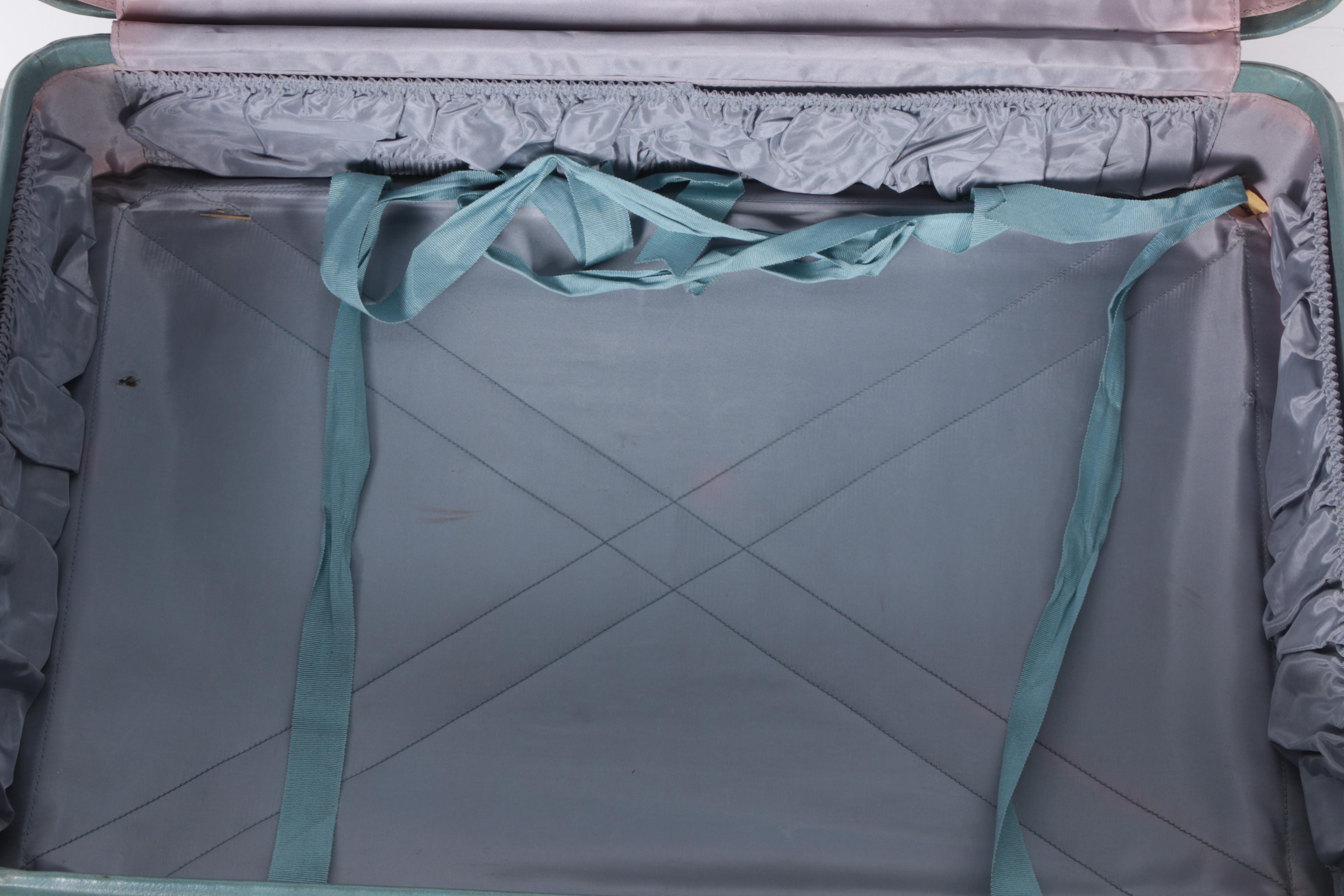 Vintage United Luggage Company Wings Leatherette Suitcase