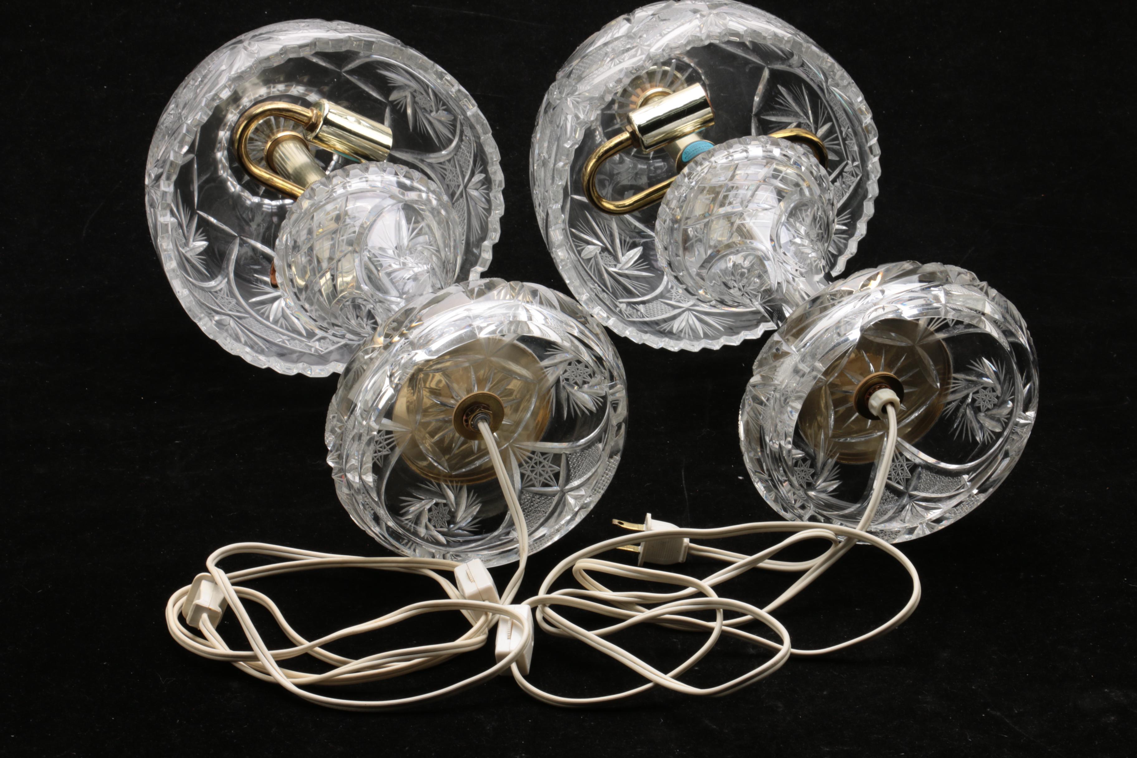 Vintage Cut Crystal Lamps