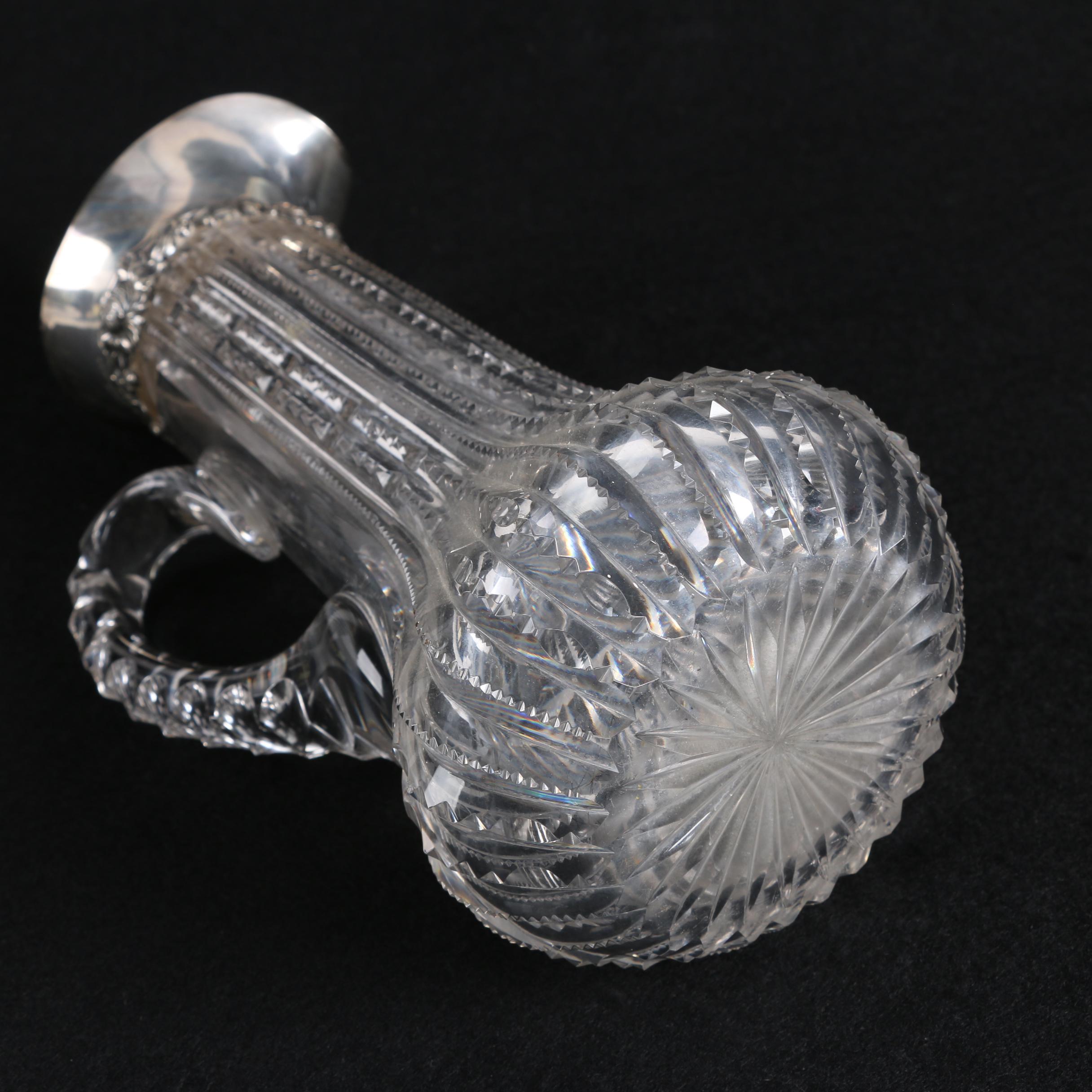 Gorham Sterling Silver and Crystal Pitcher