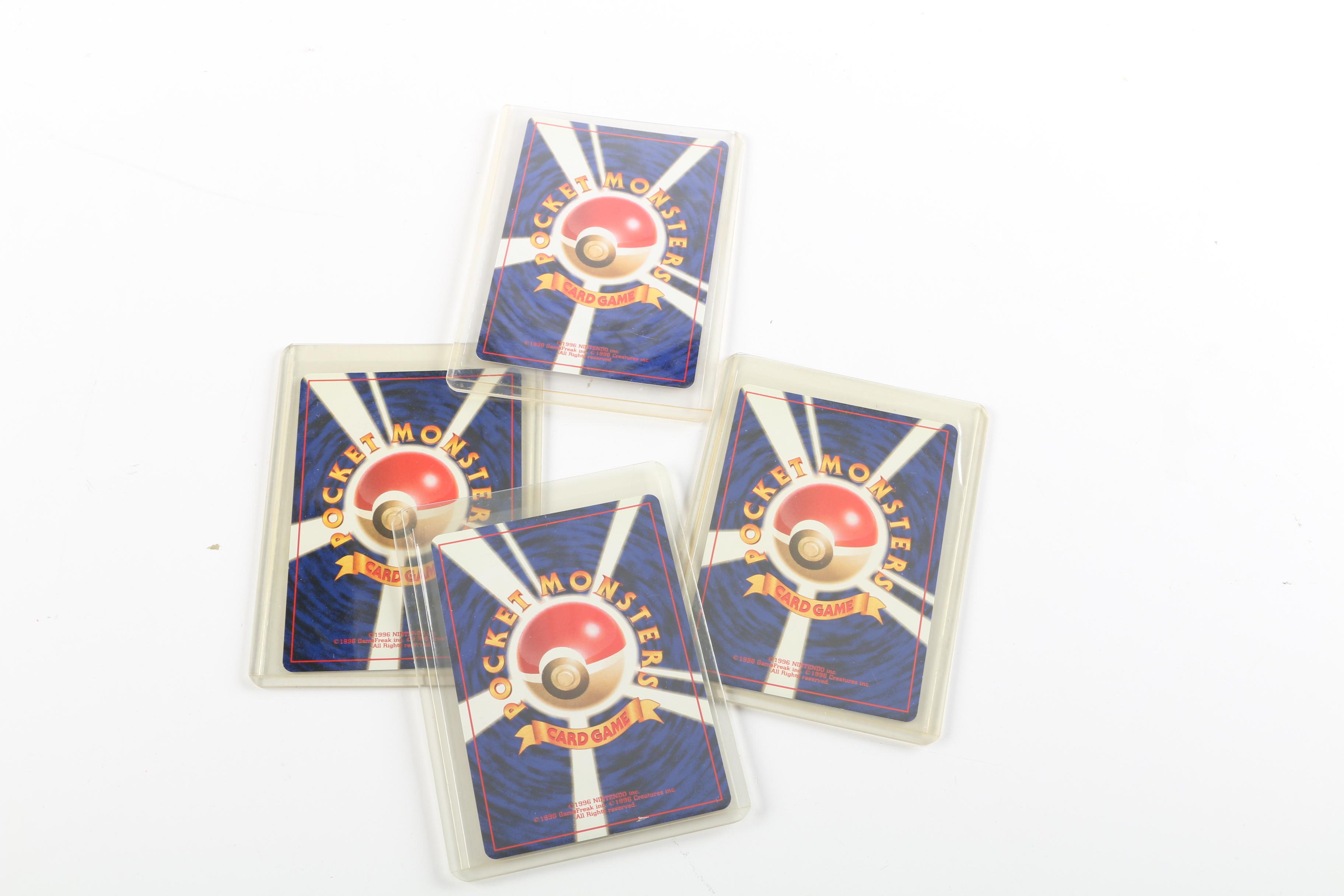 1996 Japanese First Edition Holo Pocket Monsters Trading Cards