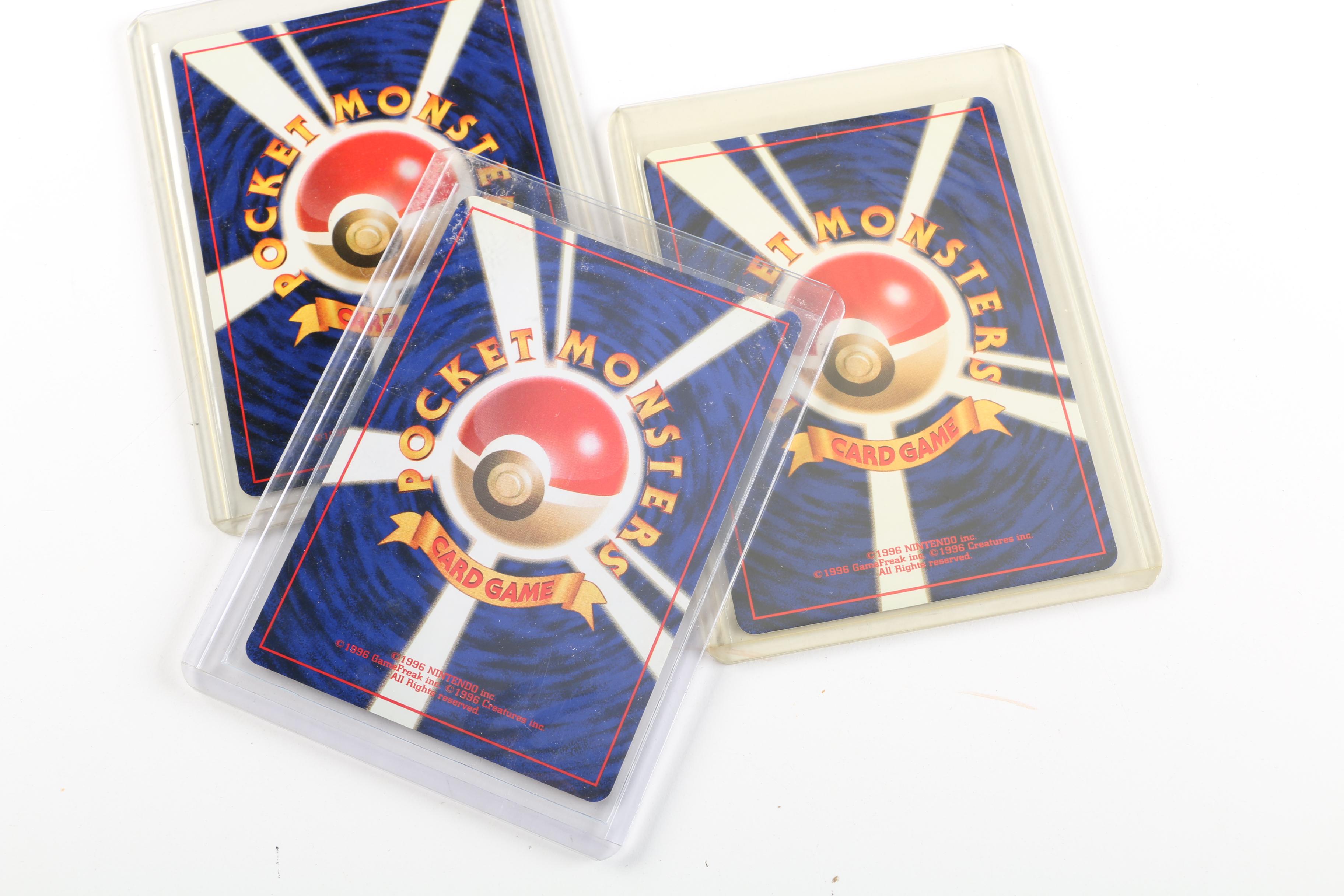 1996 Jungle Set Japanese Holo Pocket Monsters Trading Cards