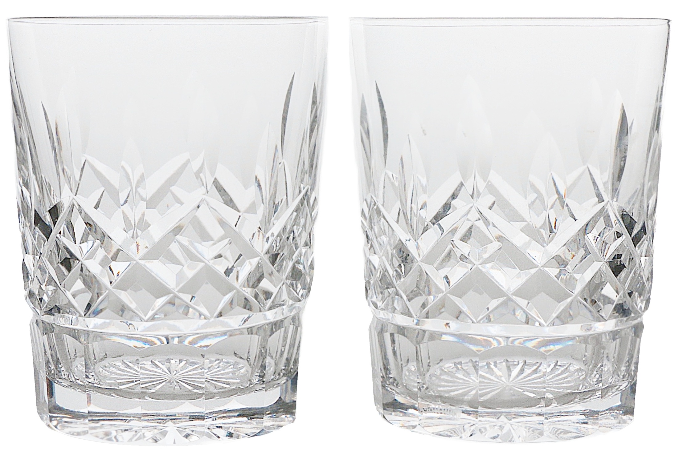 Waterford Crystal "Lismore" Double Old Fashioned Glasses