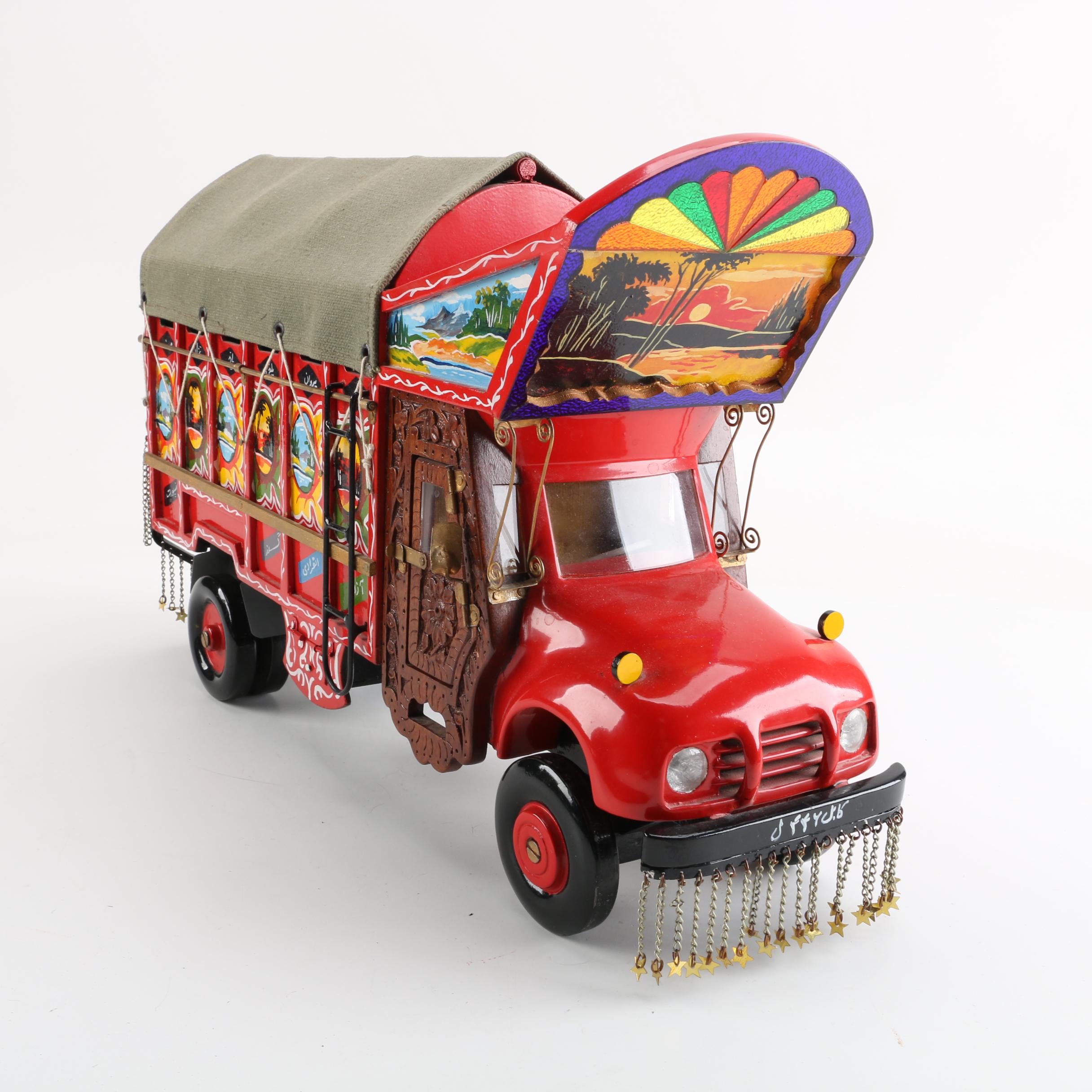 Pakistani Toy Circus Truck With Illuminated Head Lights
