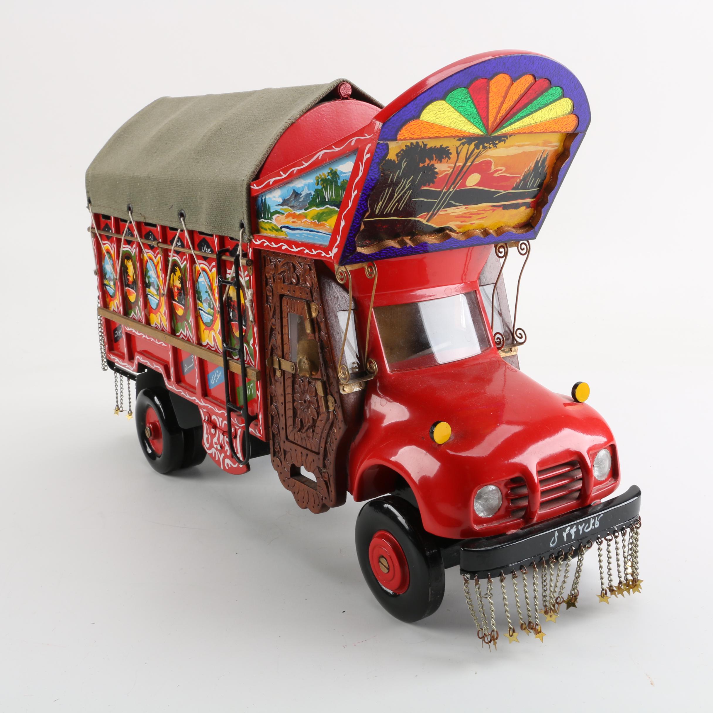 Pakistani Toy Circus Truck With Illuminated Head Lights