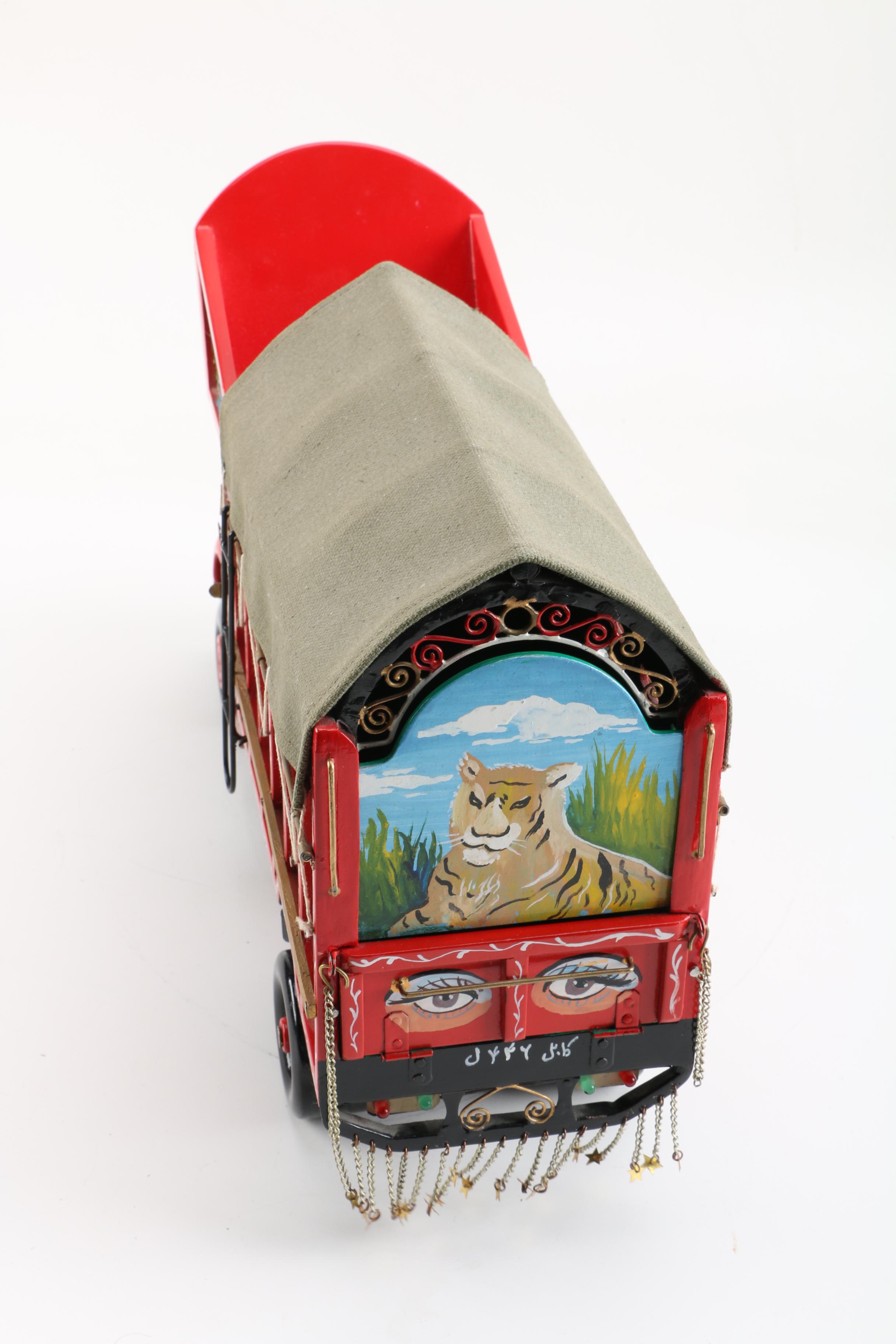Pakistani Toy Circus Truck With Illuminated Head Lights