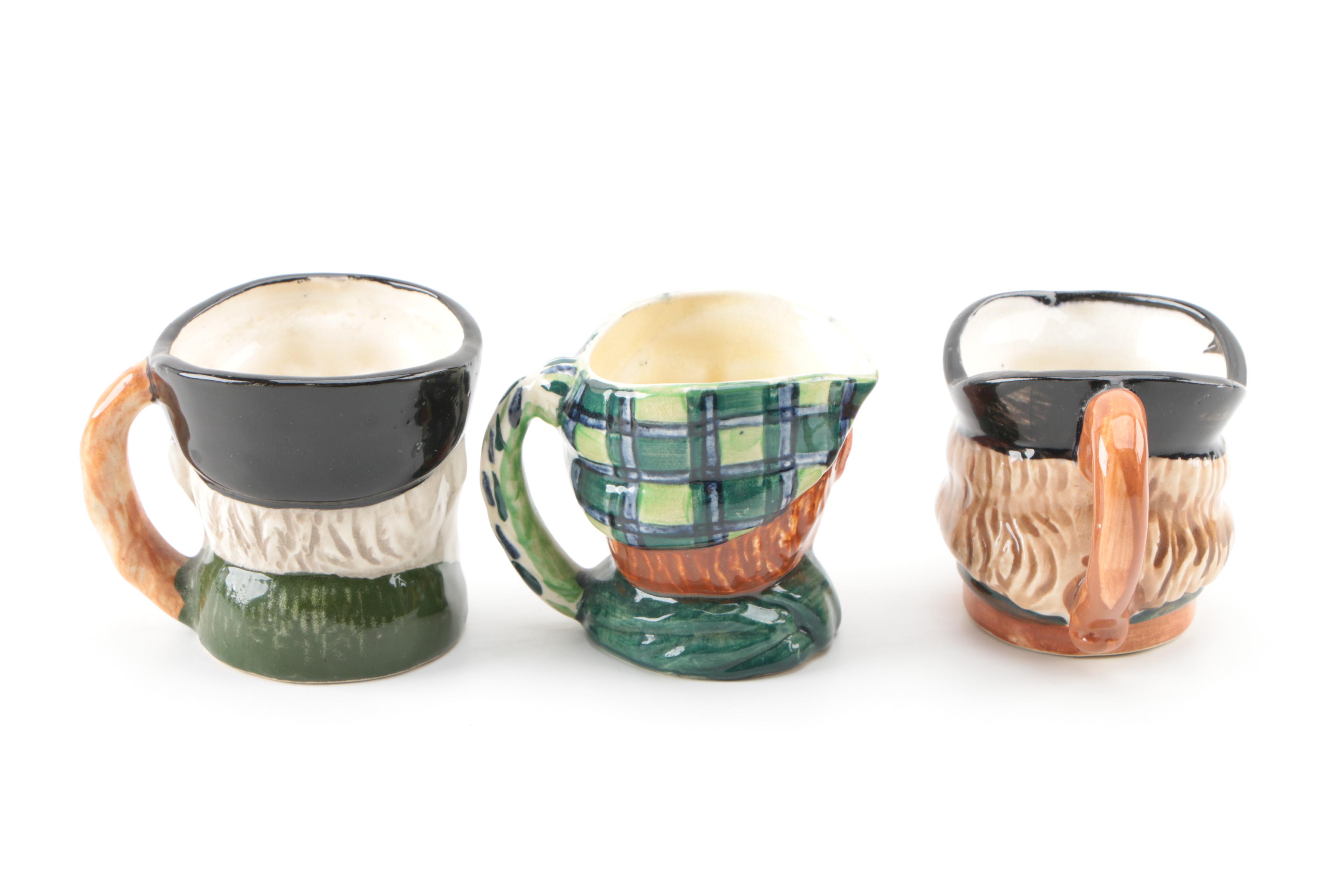 Vintage "Napoleon" Porcelain Figurine with Character Jugs