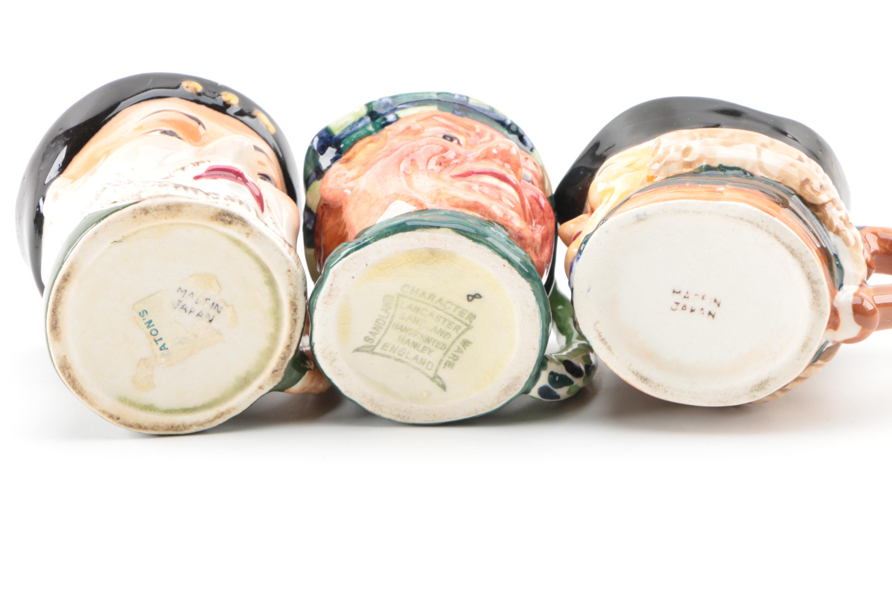 Vintage "Napoleon" Porcelain Figurine with Character Jugs