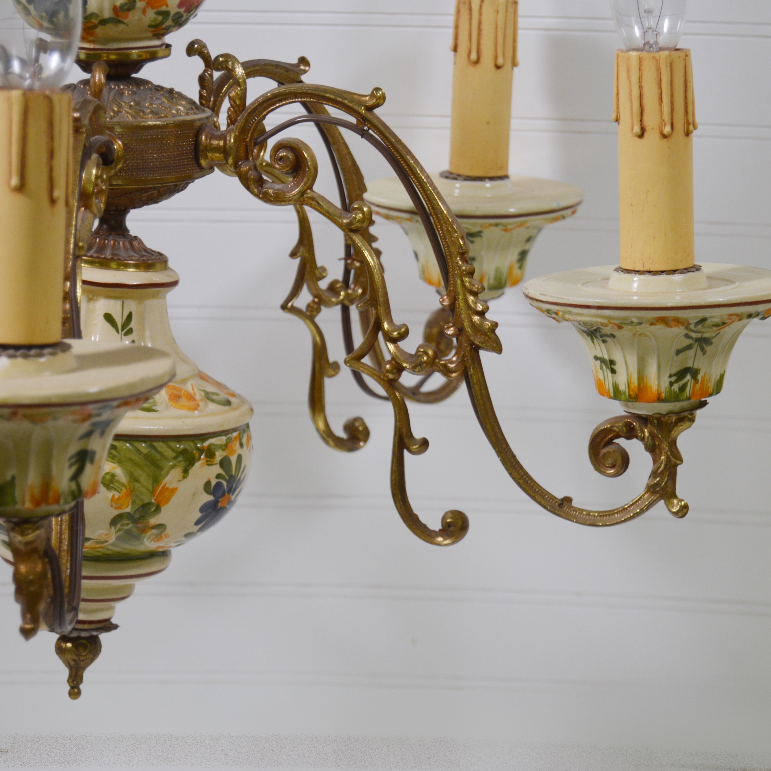 Painted Porcelain Chandelier