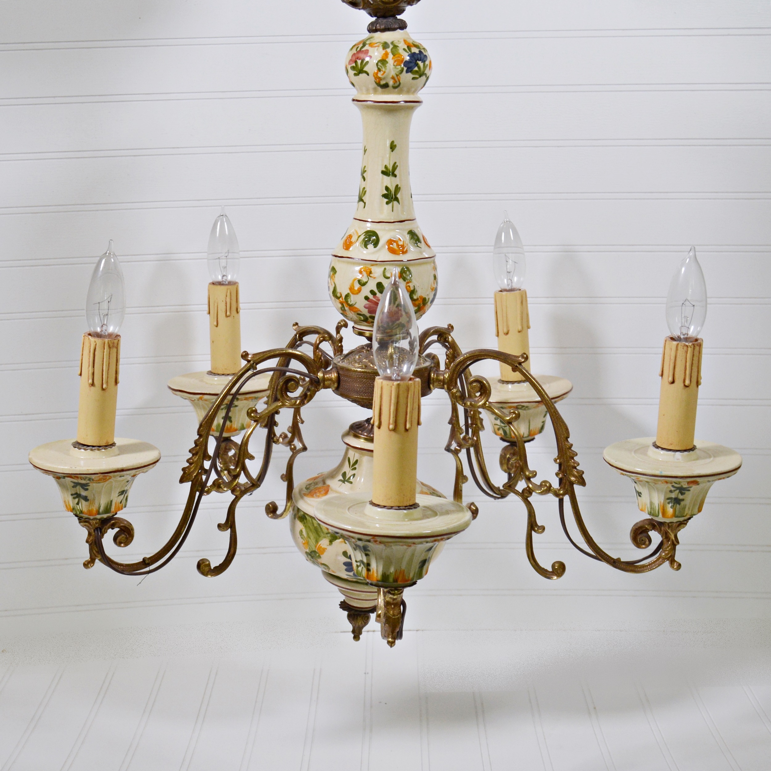 Painted Porcelain Chandelier