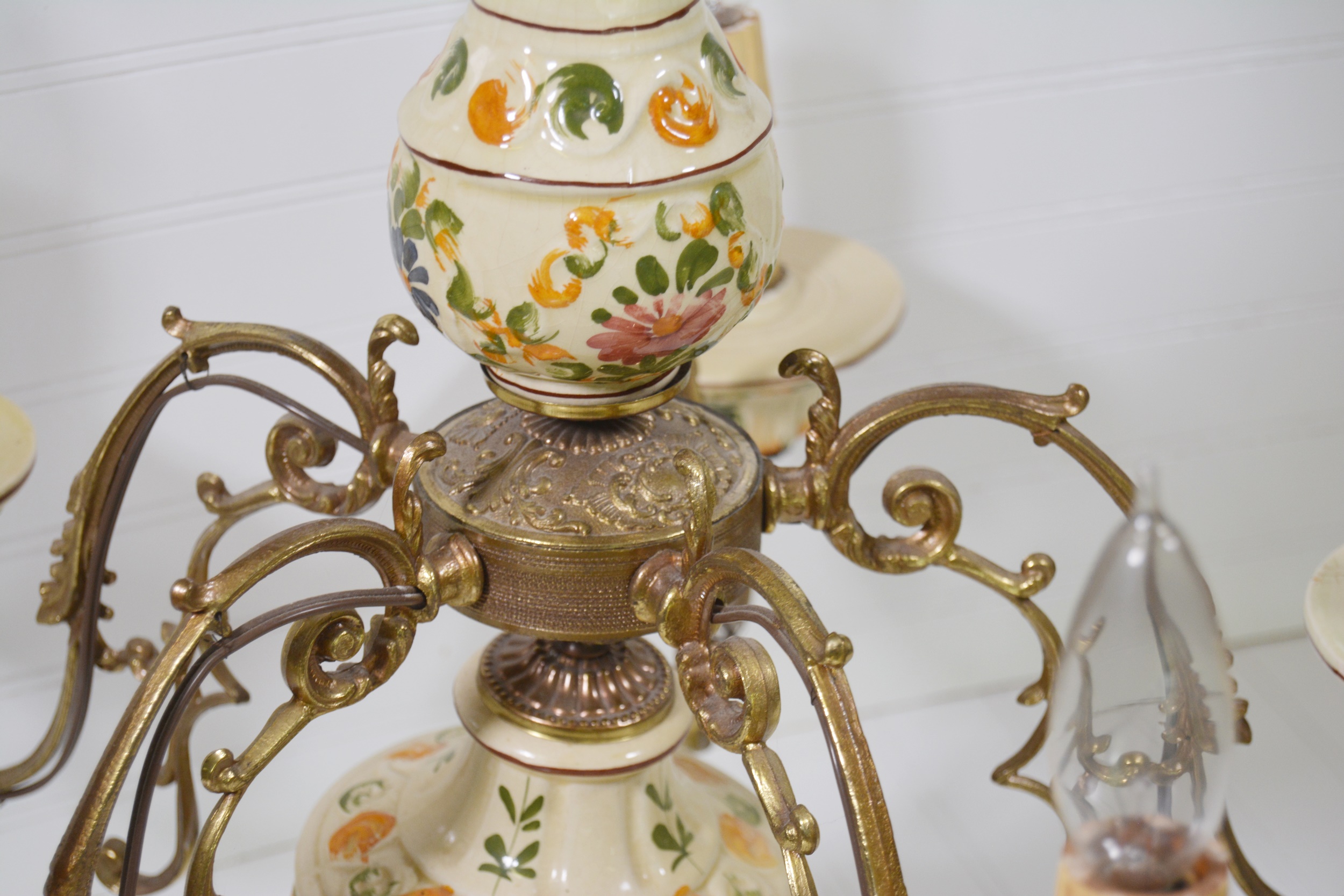 Painted Porcelain Chandelier