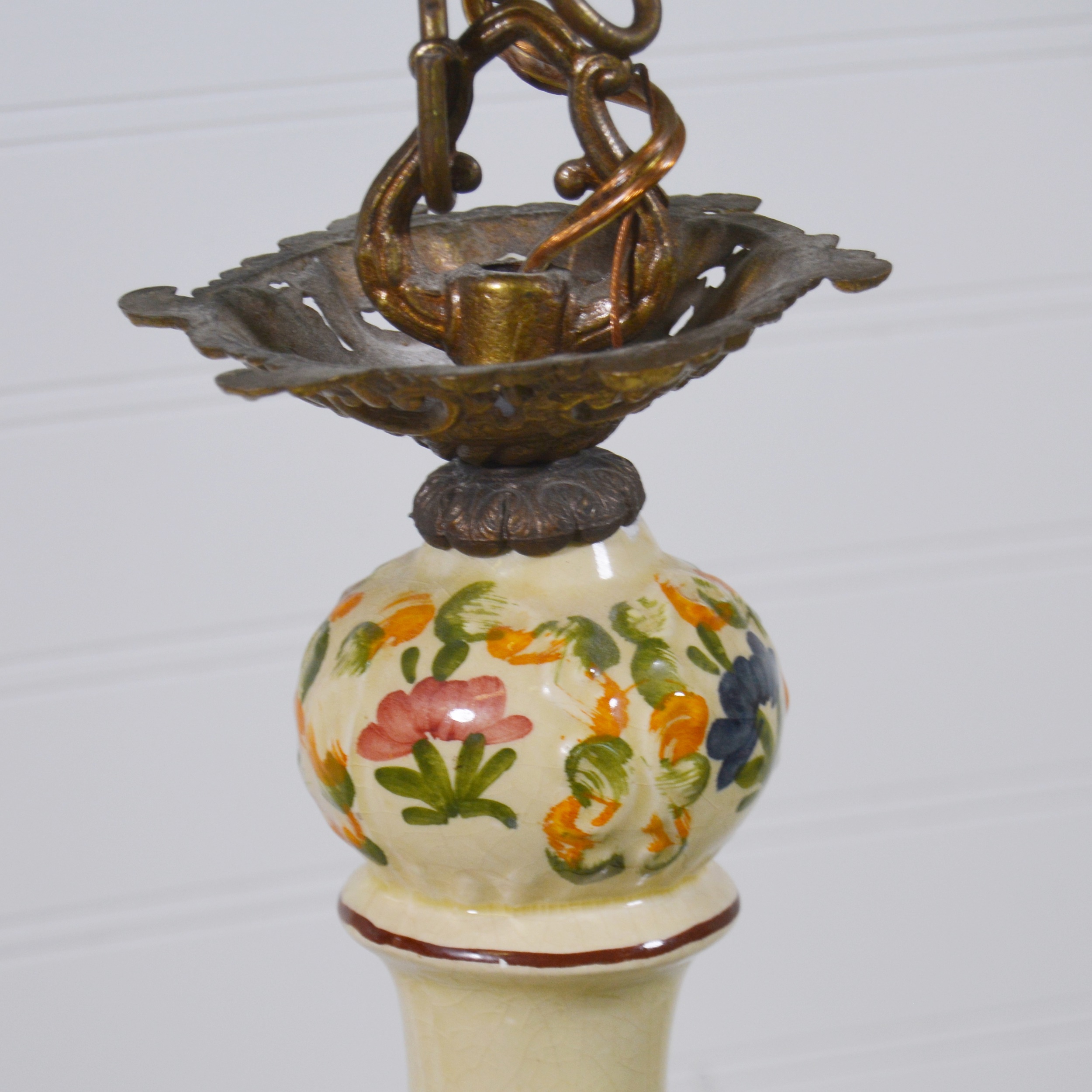Painted Porcelain Chandelier