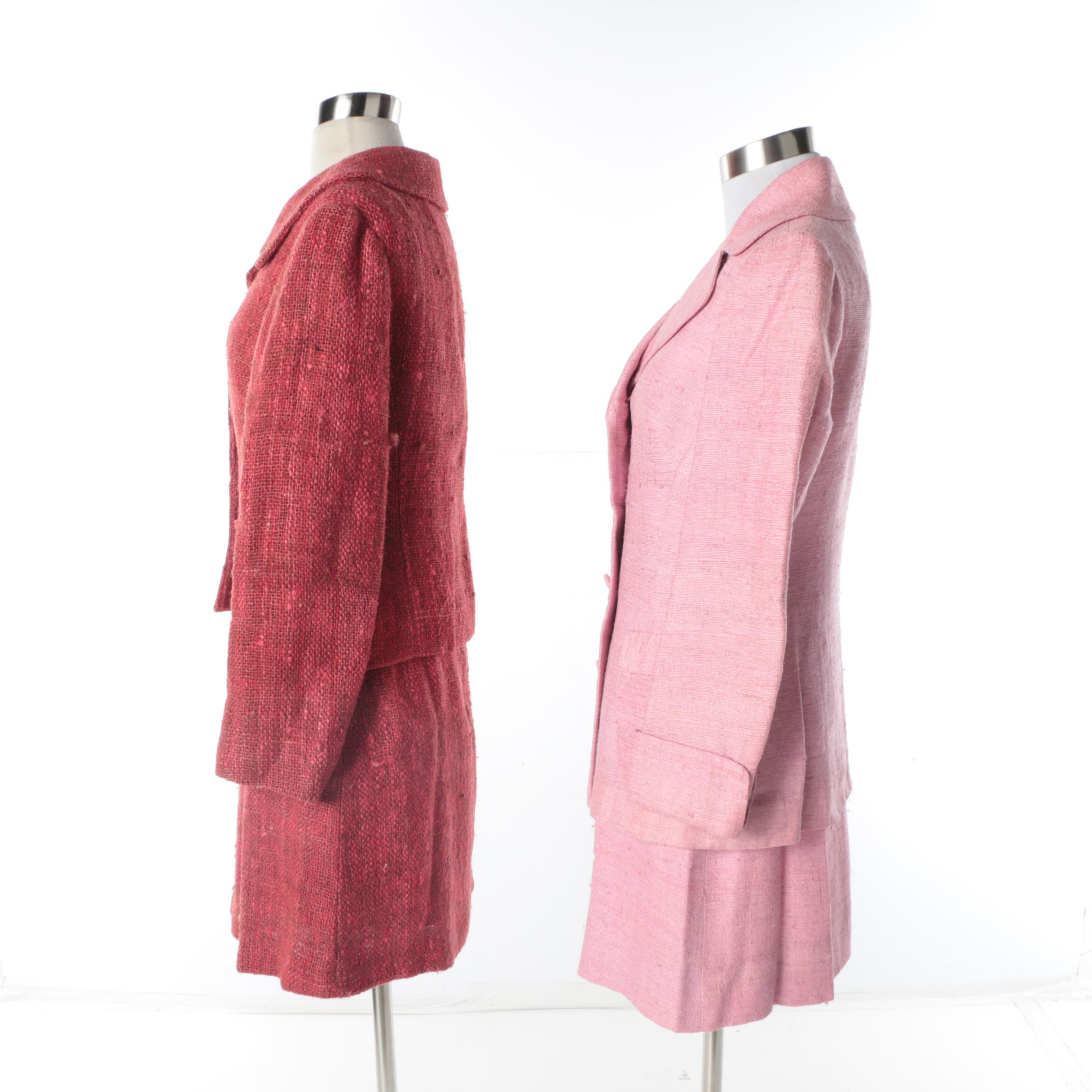 Vintage Wool Blend Skirt Suits Including Francia