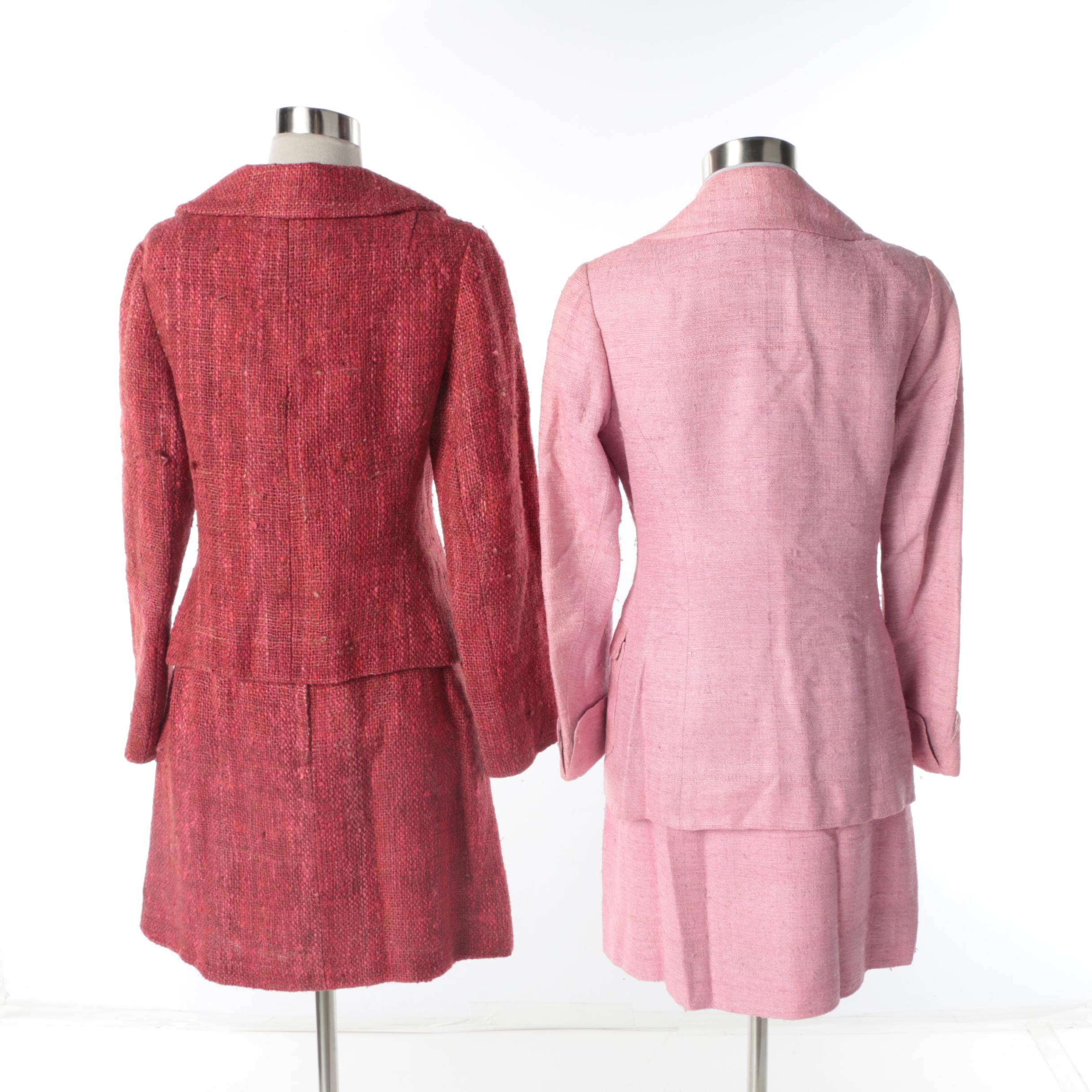 Vintage Wool Blend Skirt Suits Including Francia
