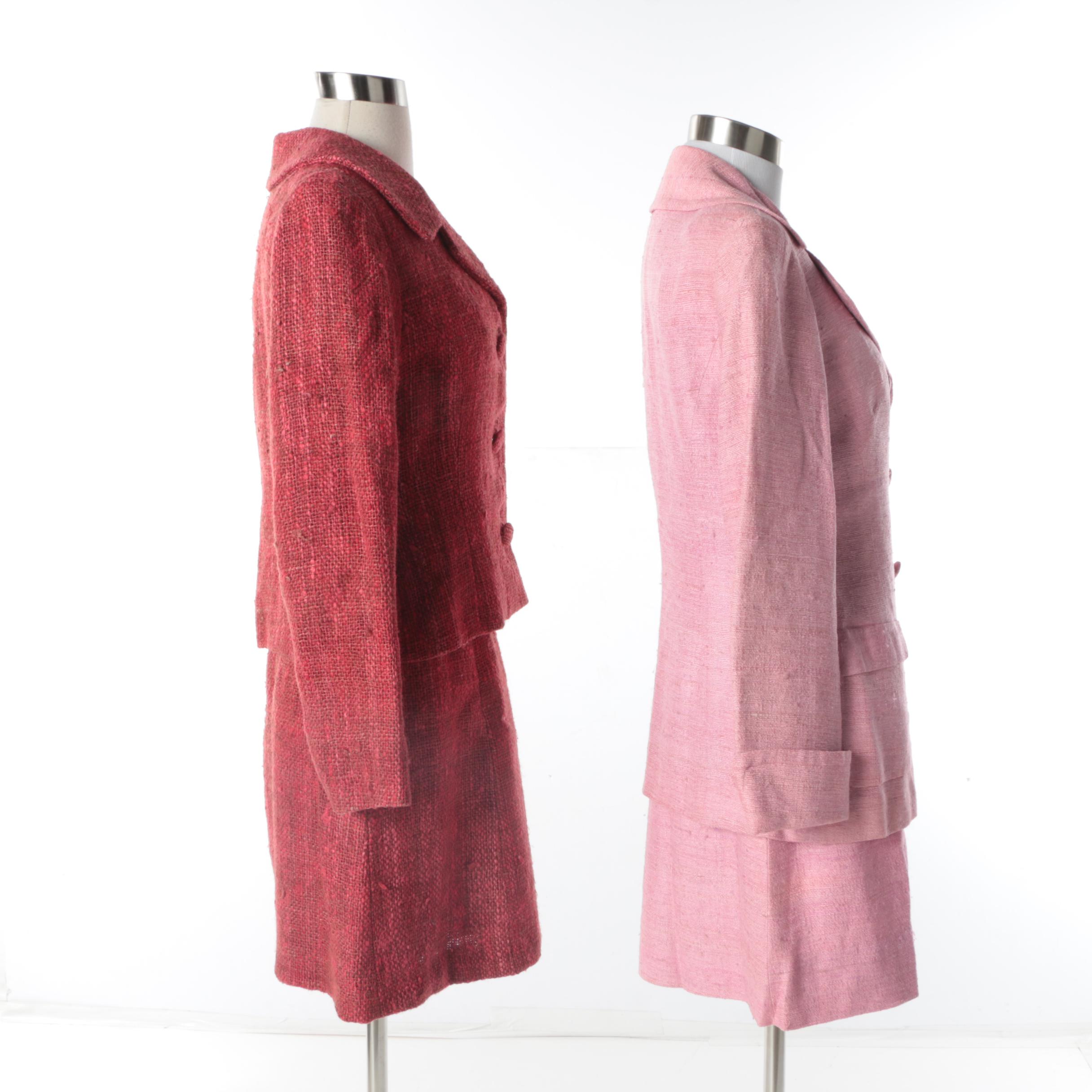 Vintage Wool Blend Skirt Suits Including Francia