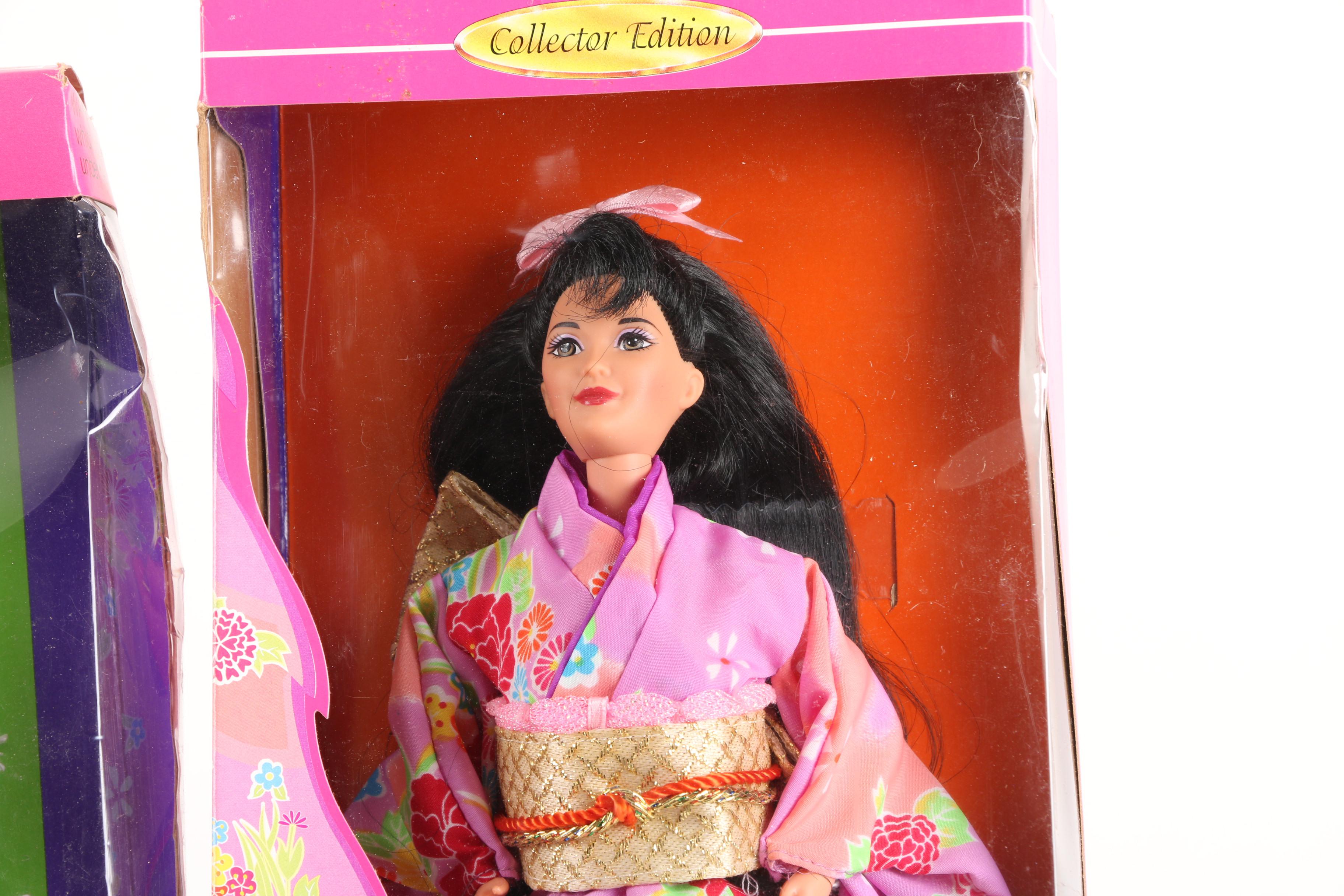 2000s Mattel Barbie Dolls with Vintage Playsets and Outfits