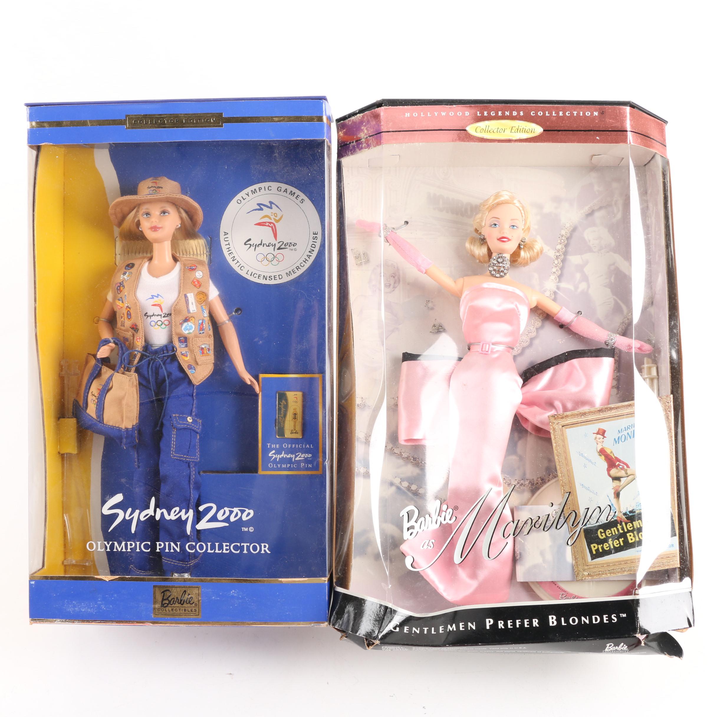 2000s Mattel Barbie Dolls with Vintage Playsets and Outfits