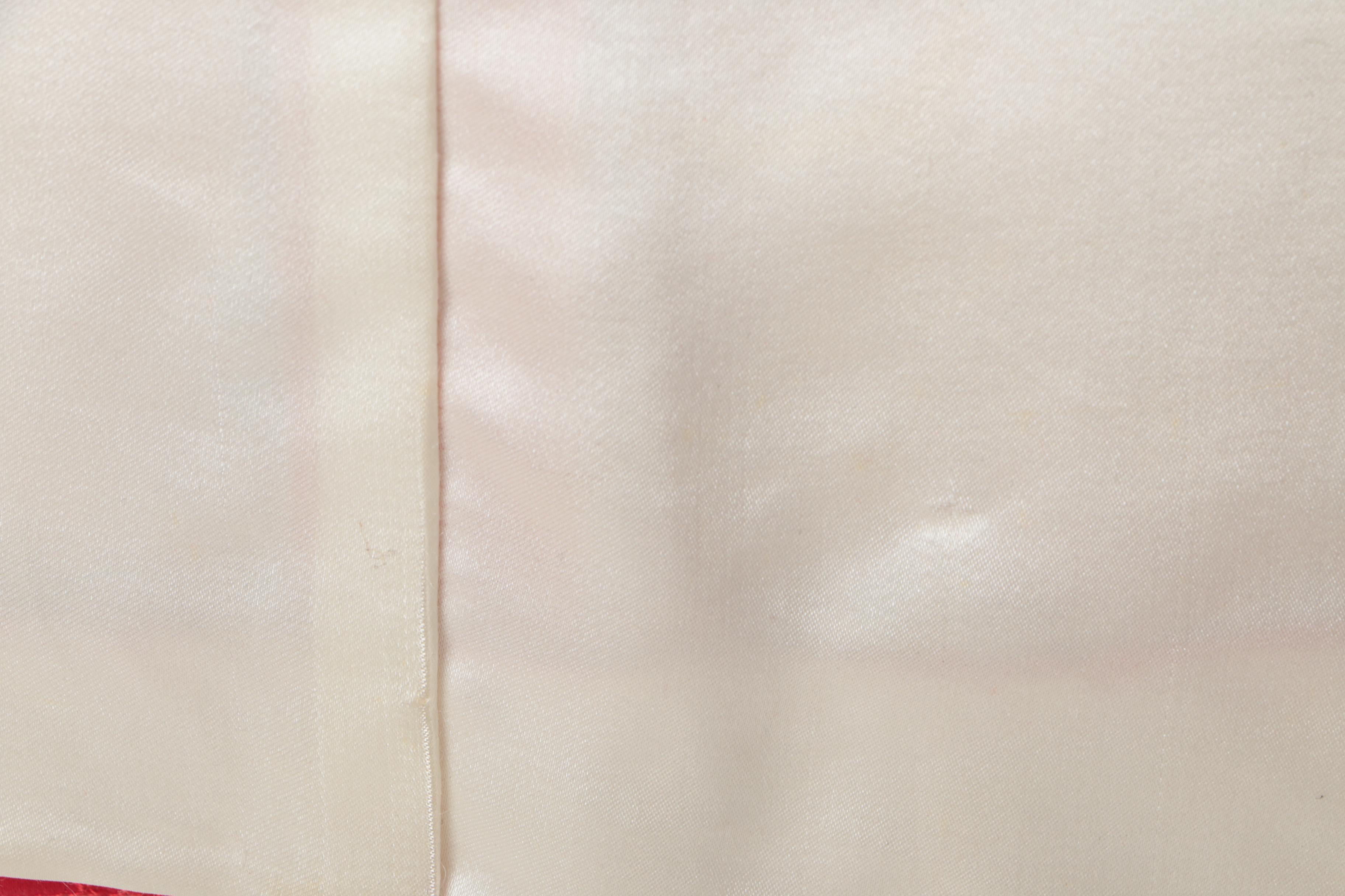 Women's Vintage Chinese Red Silk Jacket with Spider Chrysanthemum Motif