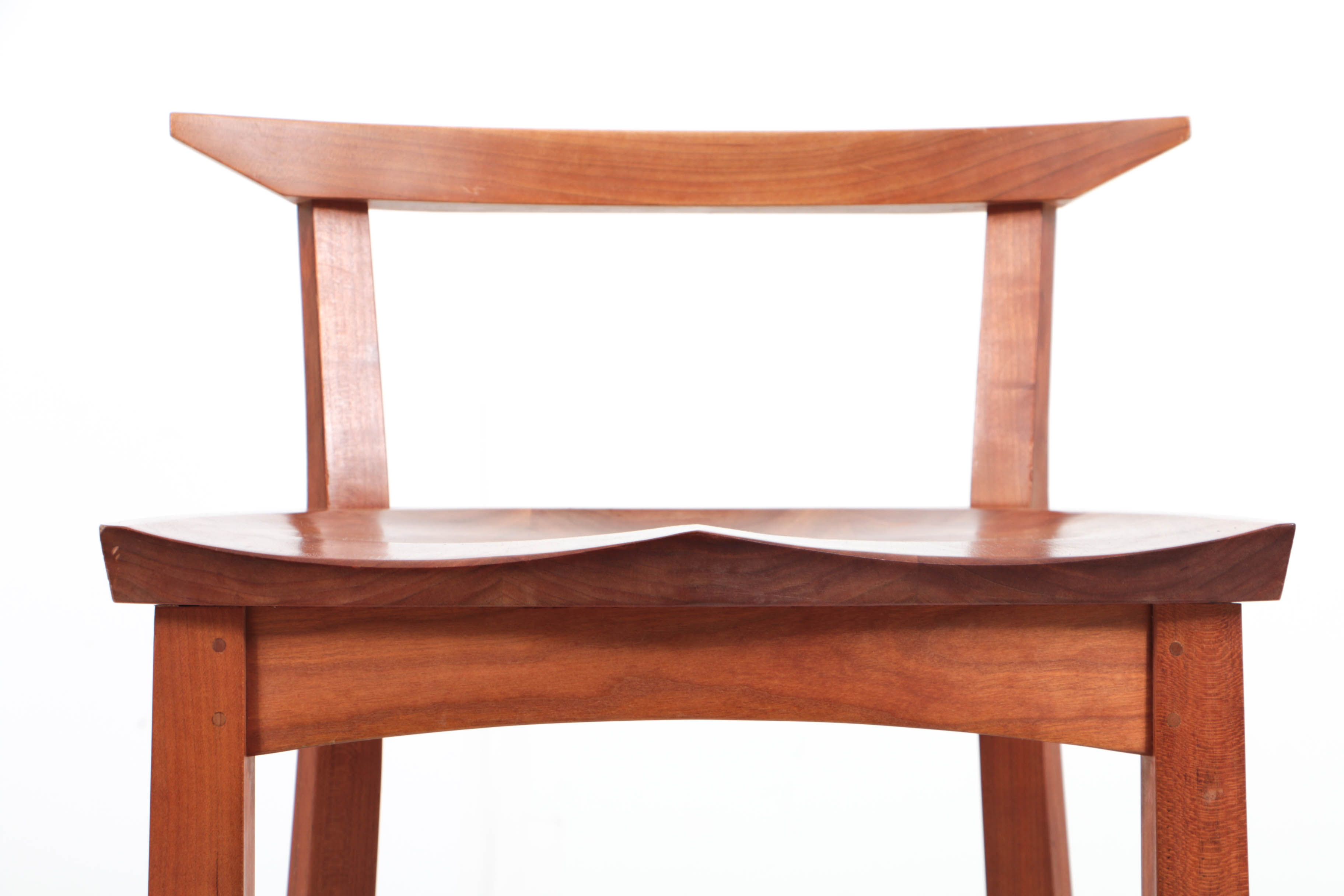 Contemporary Japanese-Inspired Cherrywood "Edo" Bar Stools by Thomas Moser