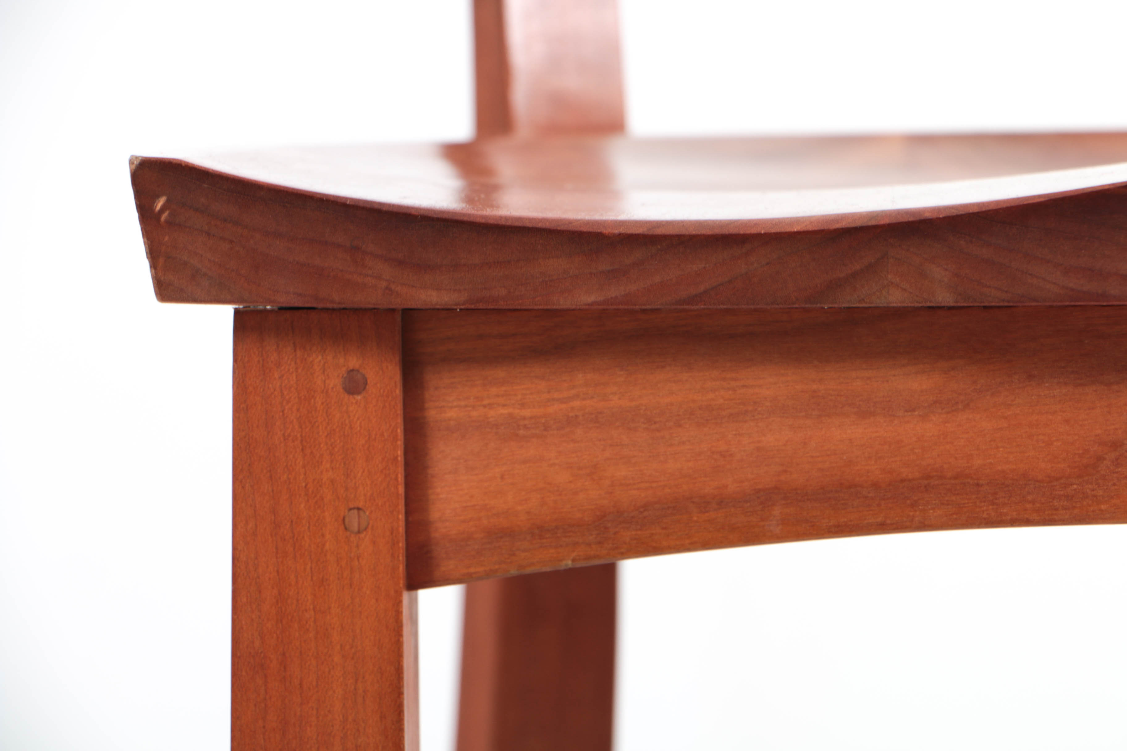 Contemporary Japanese-Inspired Cherrywood "Edo" Bar Stools by Thomas Moser