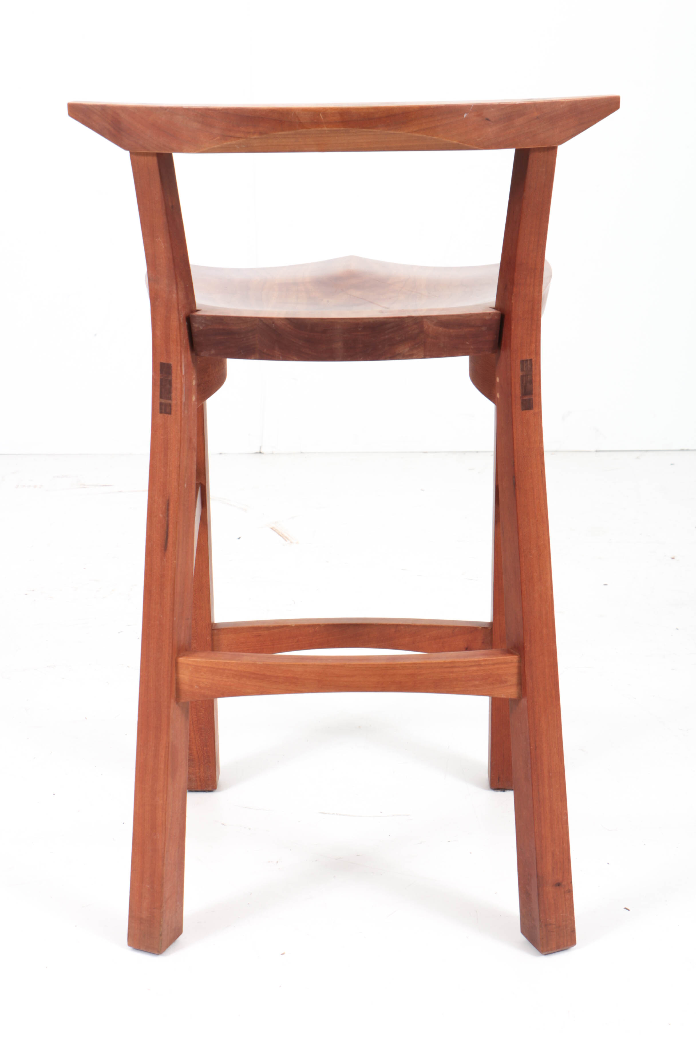 Contemporary Japanese-Inspired Cherrywood "Edo" Bar Stools by Thomas Moser