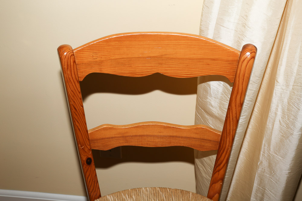 Oak Rush Seat Side Chair