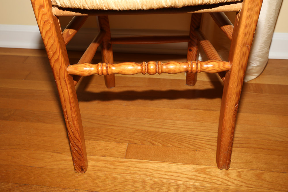 Oak Rush Seat Side Chair