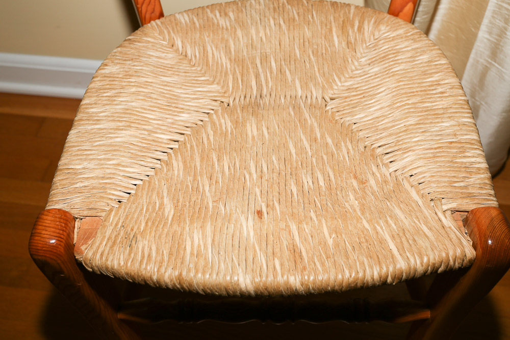 Oak Rush Seat Side Chair