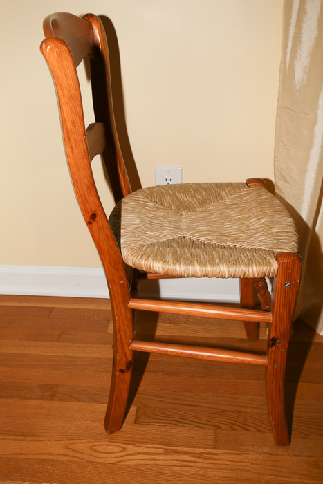 Oak Rush Seat Side Chair