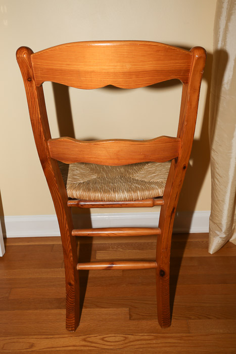 Oak Rush Seat Side Chair
