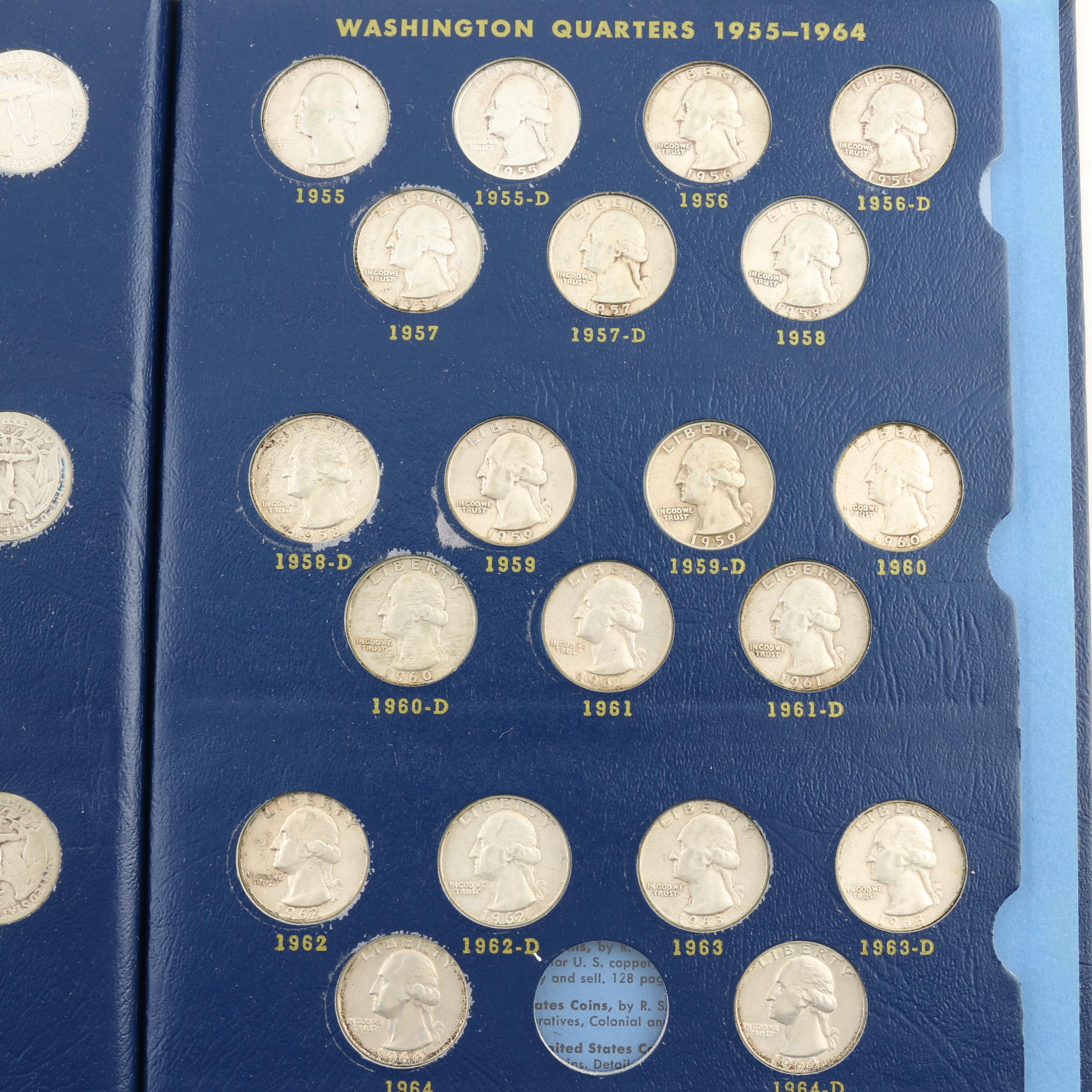 Complete Whitman Binder of Washington Silver Quarters, 1932-1964