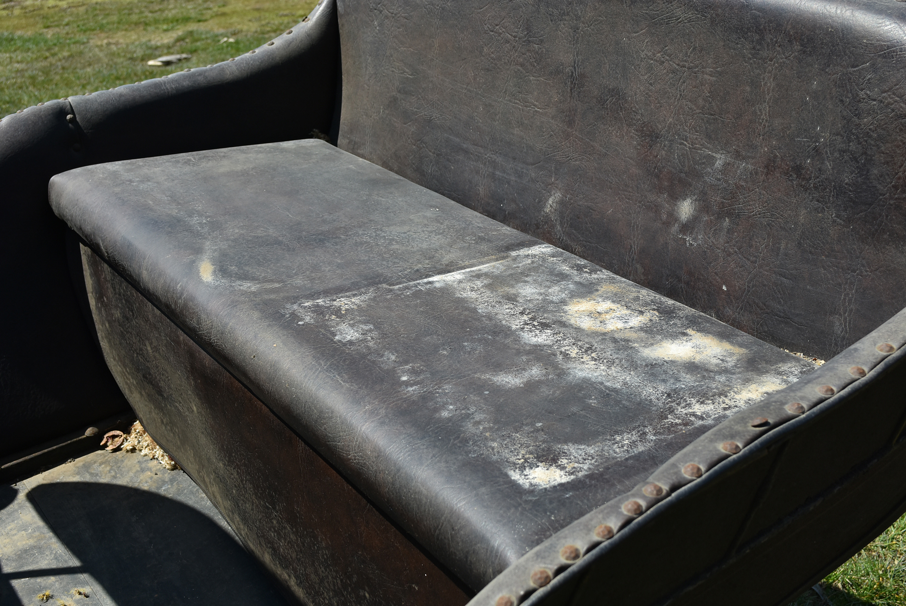 Antique Horse-Drawn Two-Seater Open Sleigh