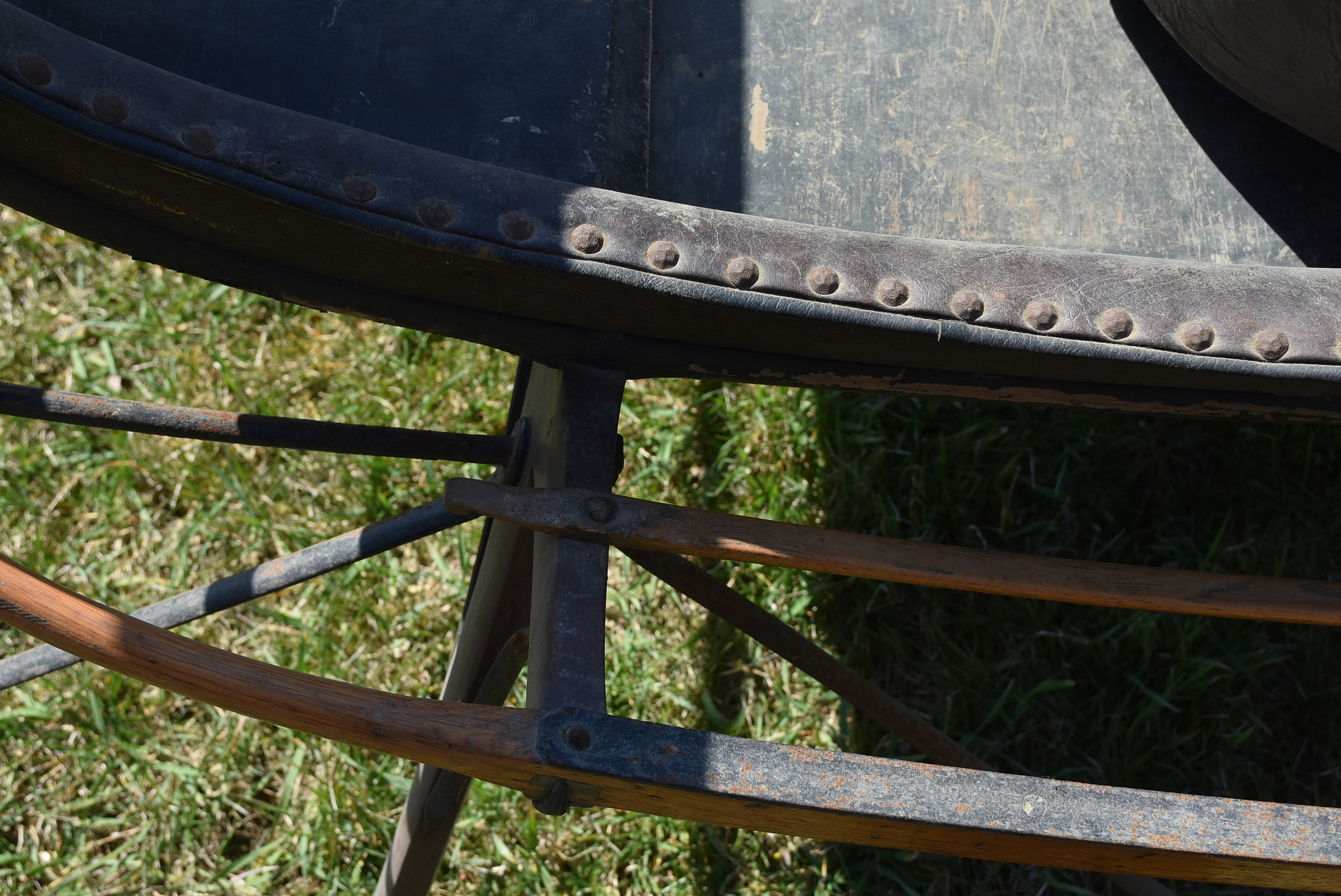 Antique Horse-Drawn Two-Seater Open Sleigh