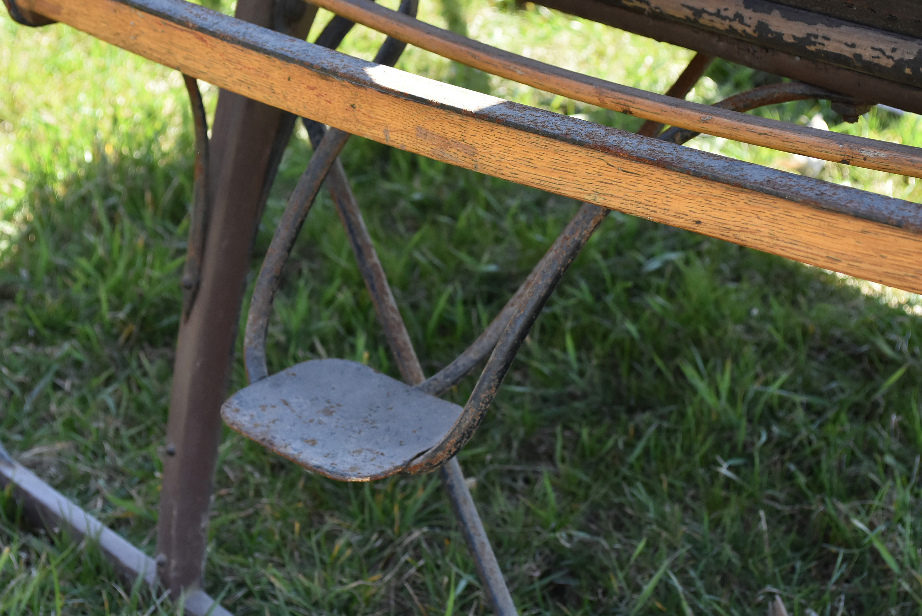Antique Horse-Drawn Two-Seater Open Sleigh