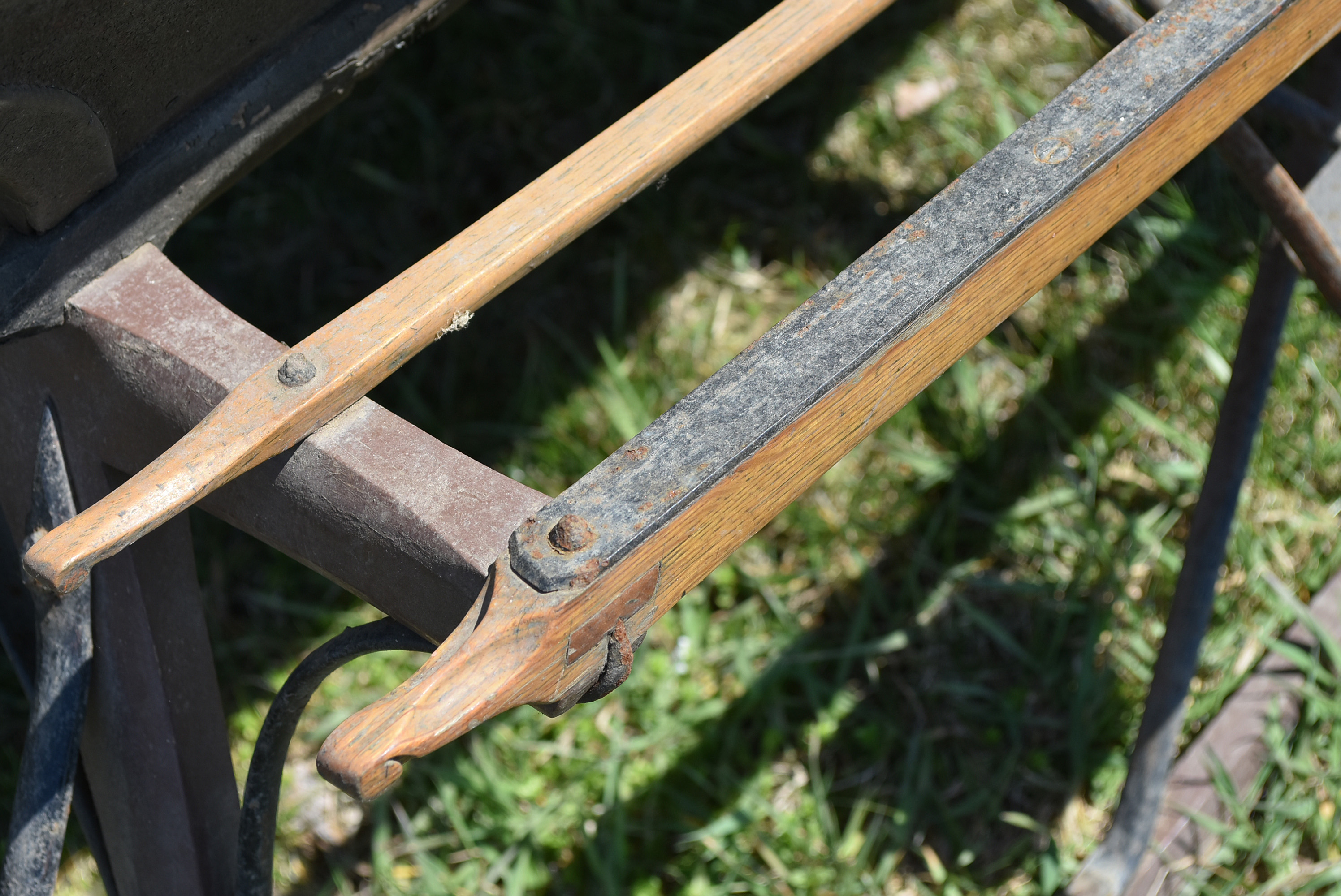 Antique Horse-Drawn Two-Seater Open Sleigh