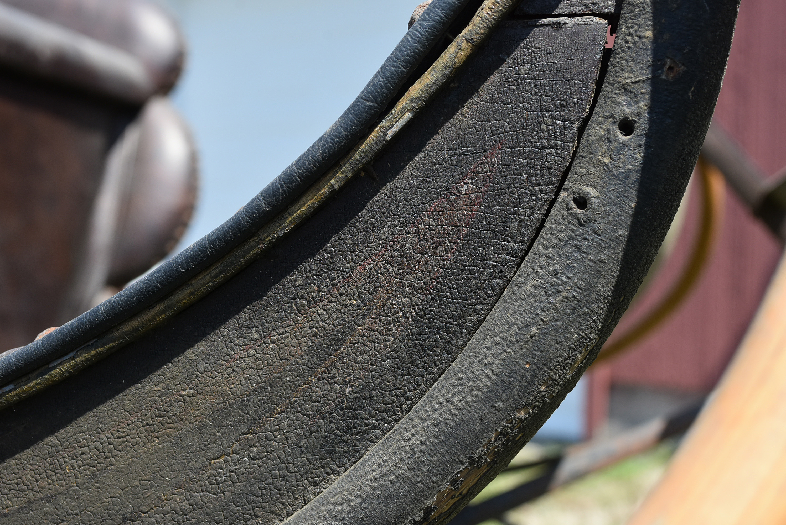 Antique Horse-Drawn Two-Seater Open Sleigh