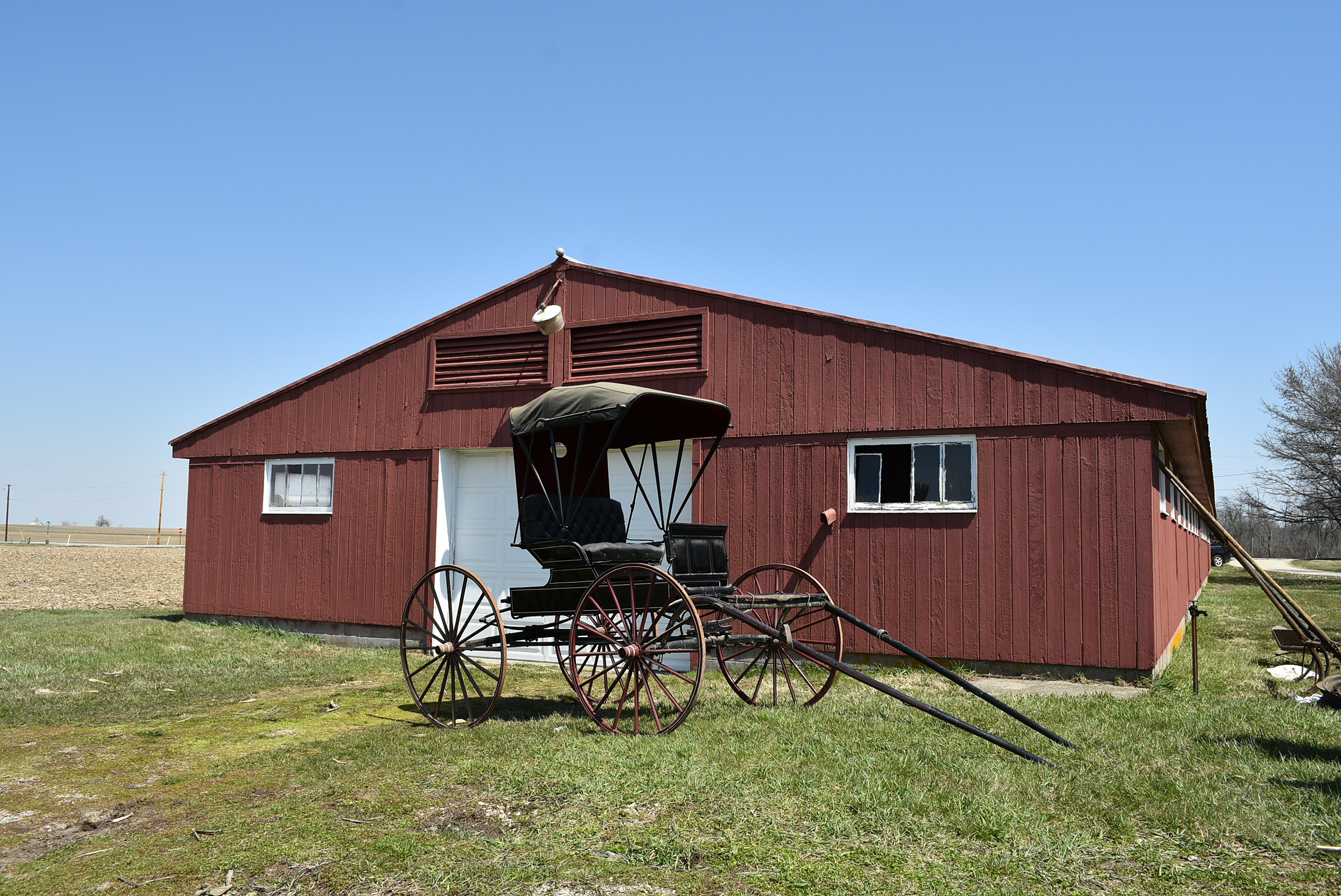Antique Horse-Drawn Runabout Buggy by Peters Buggy Co. of Columbus, Ohio
