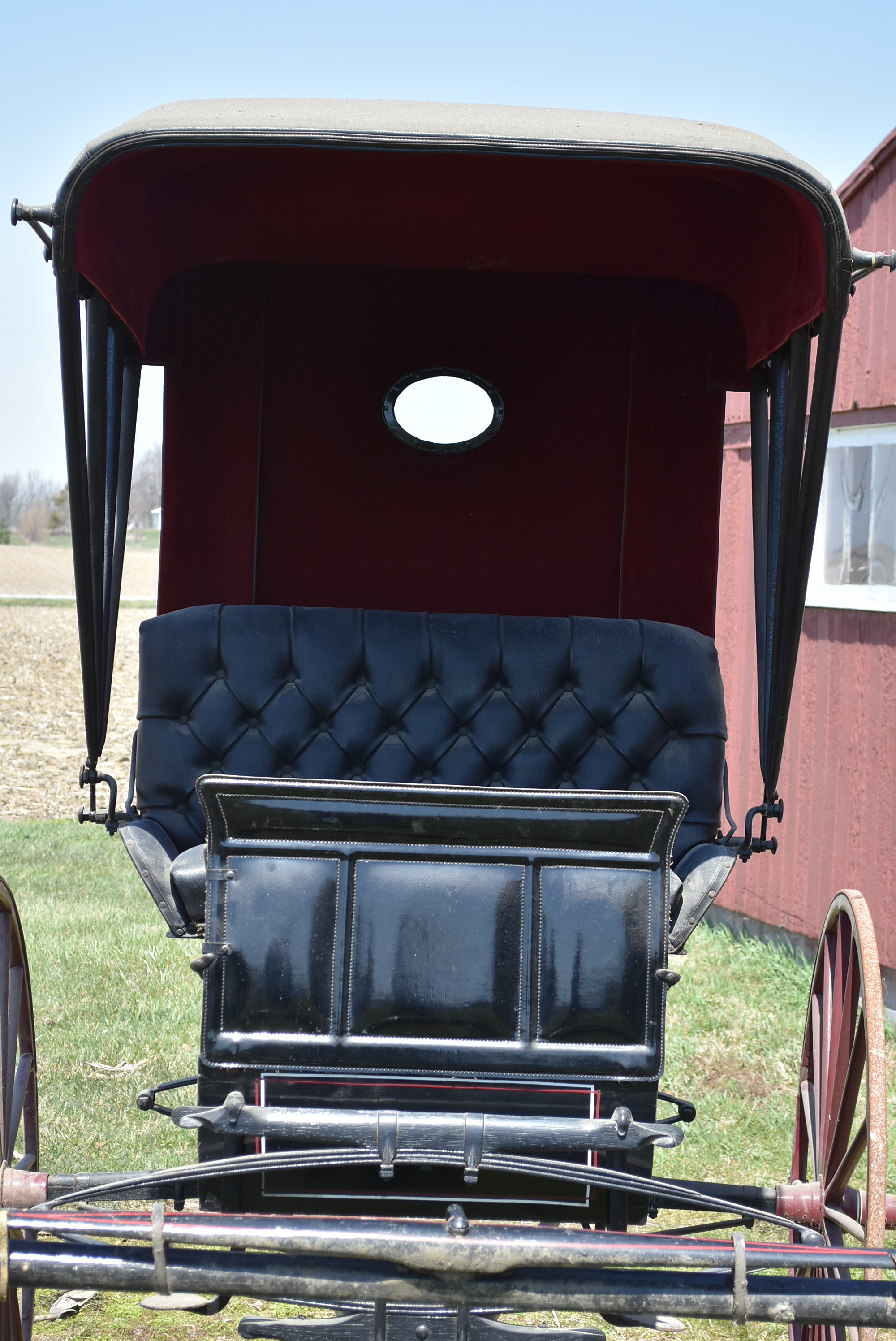 Antique Horse-Drawn Runabout Buggy by Peters Buggy Co. of Columbus, Ohio