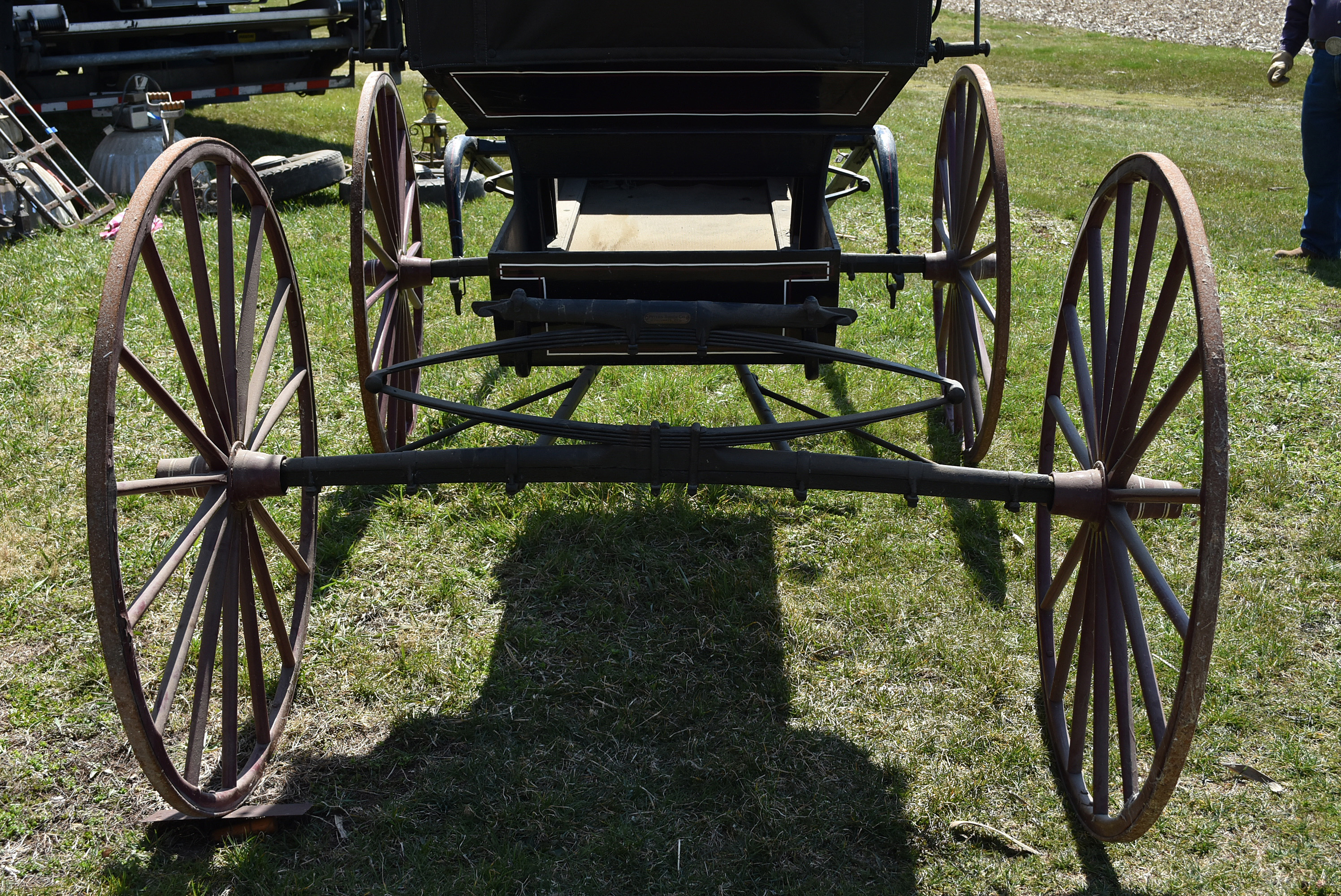 Antique Horse-Drawn Runabout Buggy by Peters Buggy Co. of Columbus, Ohio