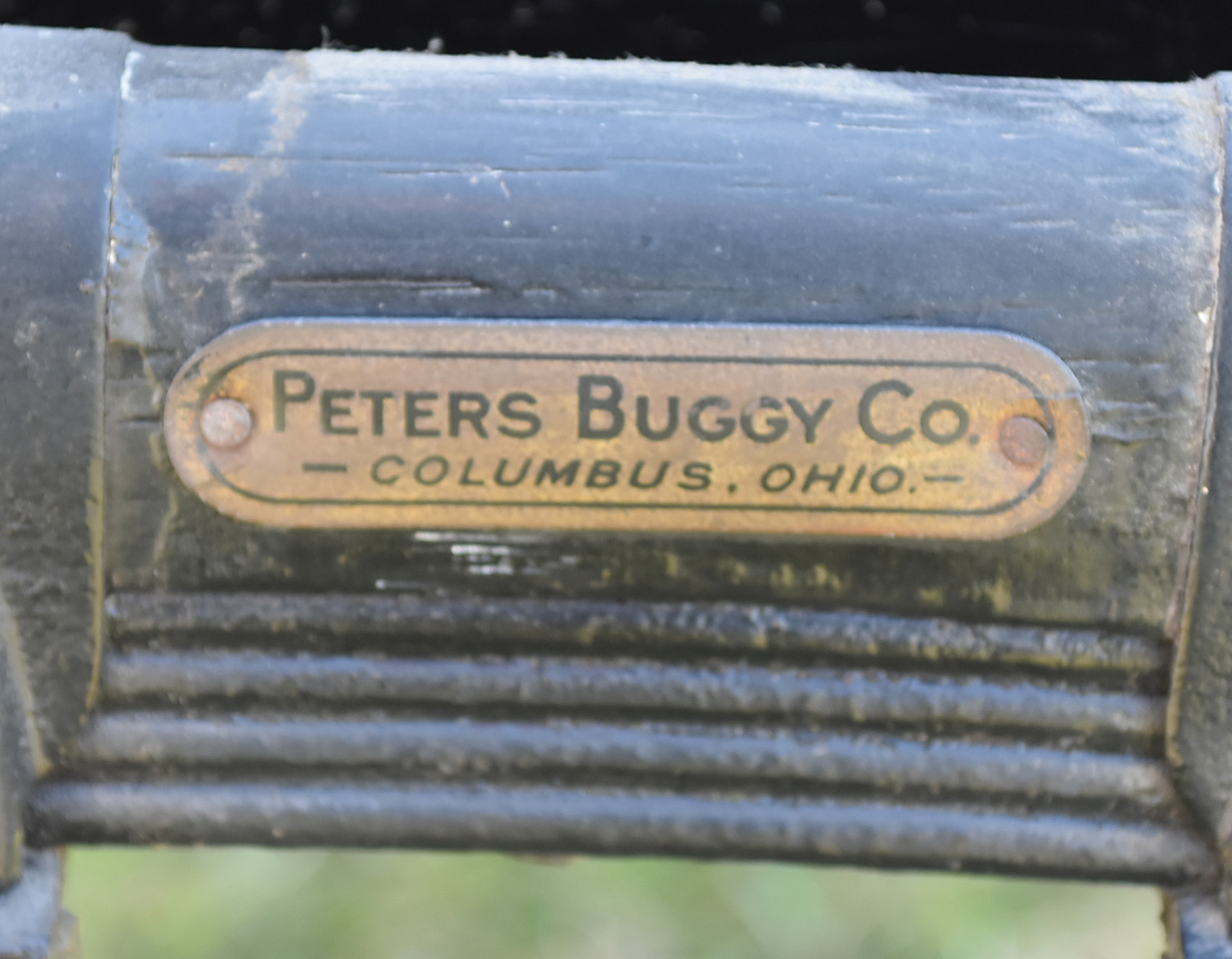 Antique Horse-Drawn Runabout Buggy by Peters Buggy Co. of Columbus, Ohio