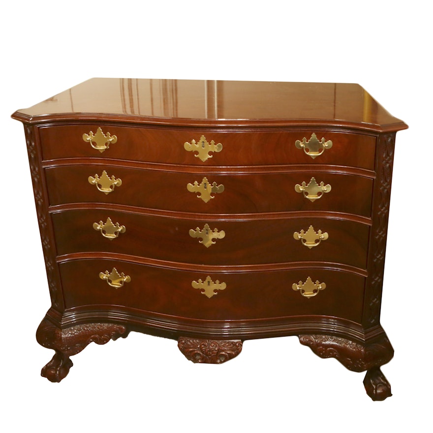 Vintage Chippendale Style Mahogany Chest of Drawers by Century Furniture