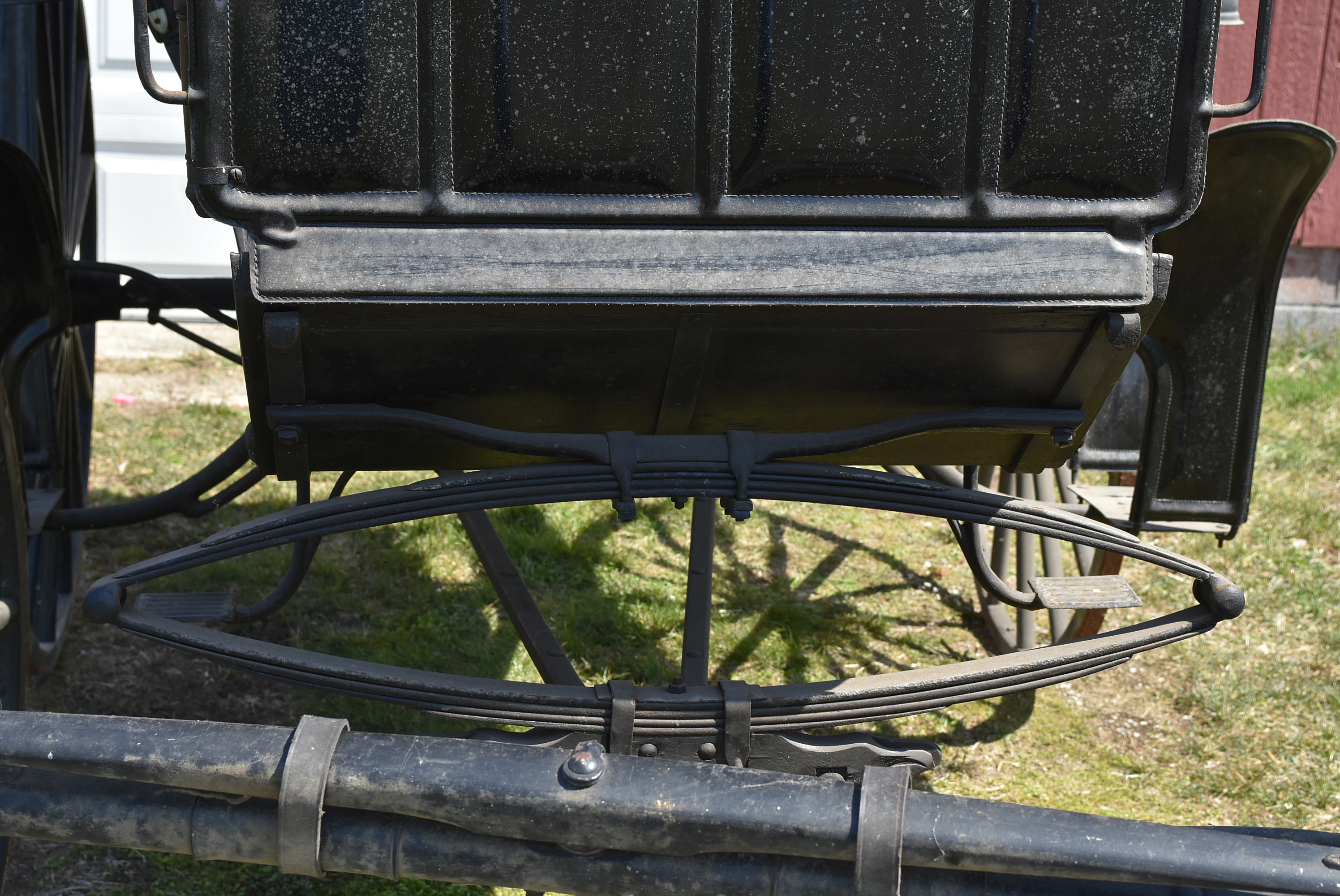 Antique Horse-Drawn Two-Seater Buggy with Dietz Lanterns