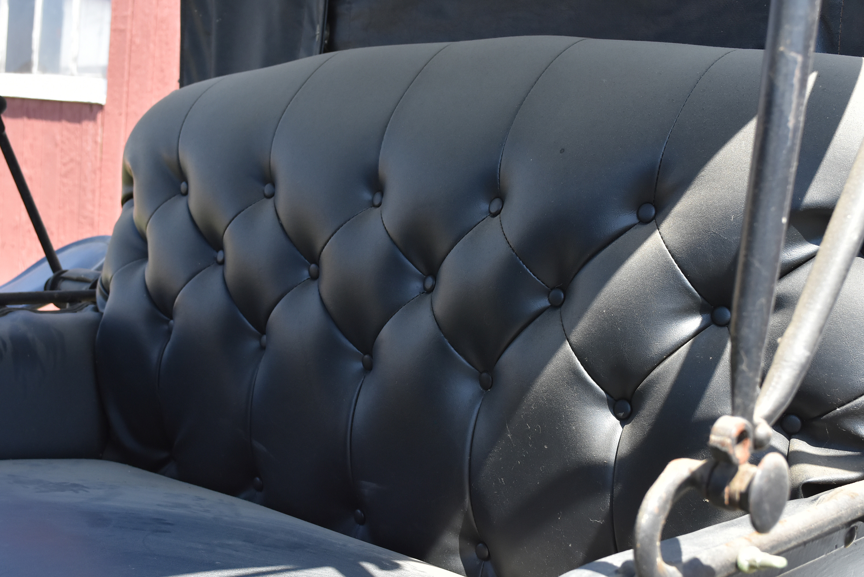 Antique Horse-Drawn Two-Seater Buggy with Dietz Lanterns