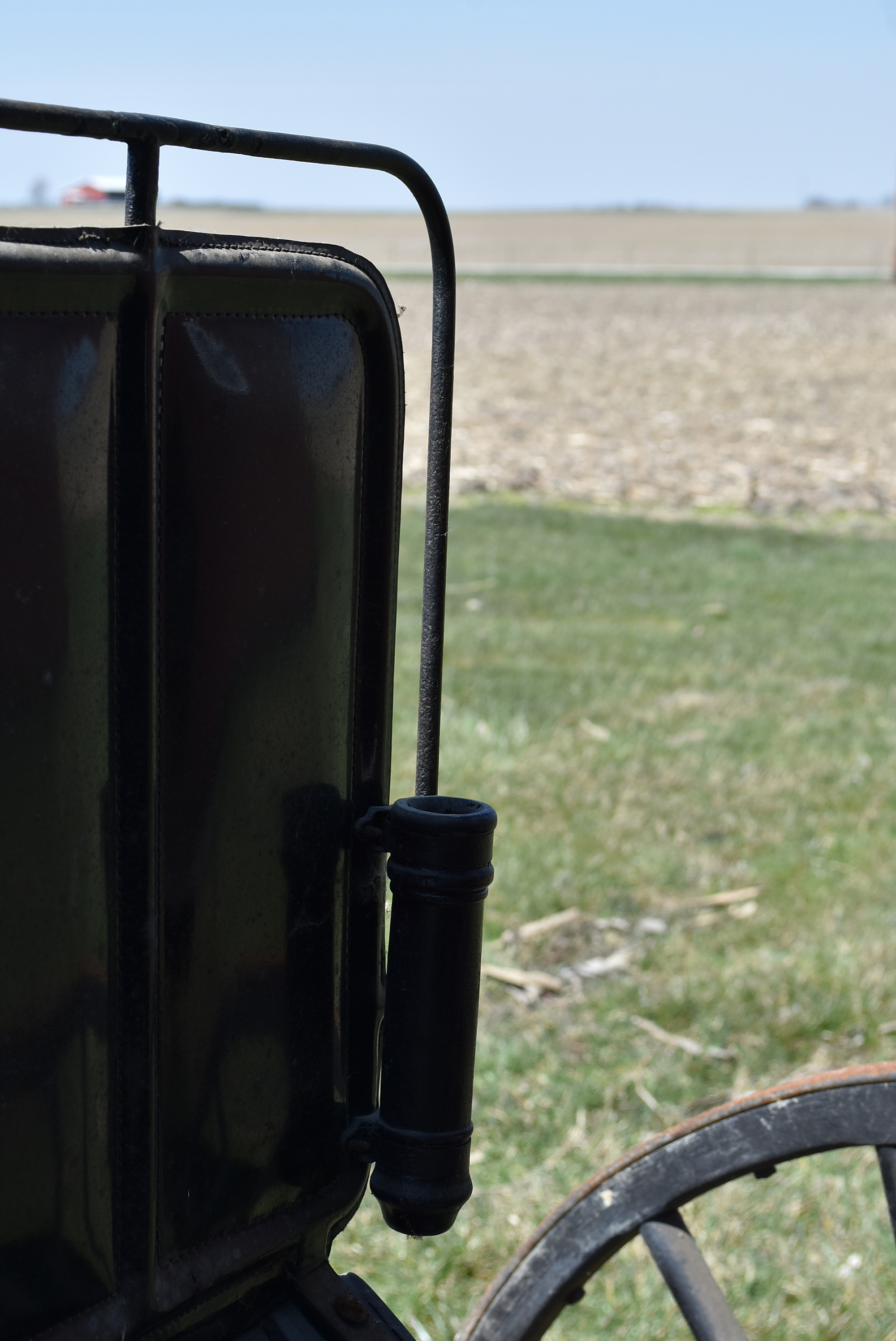 Antique Horse-Drawn Two-Seater Buggy with Dietz Lanterns