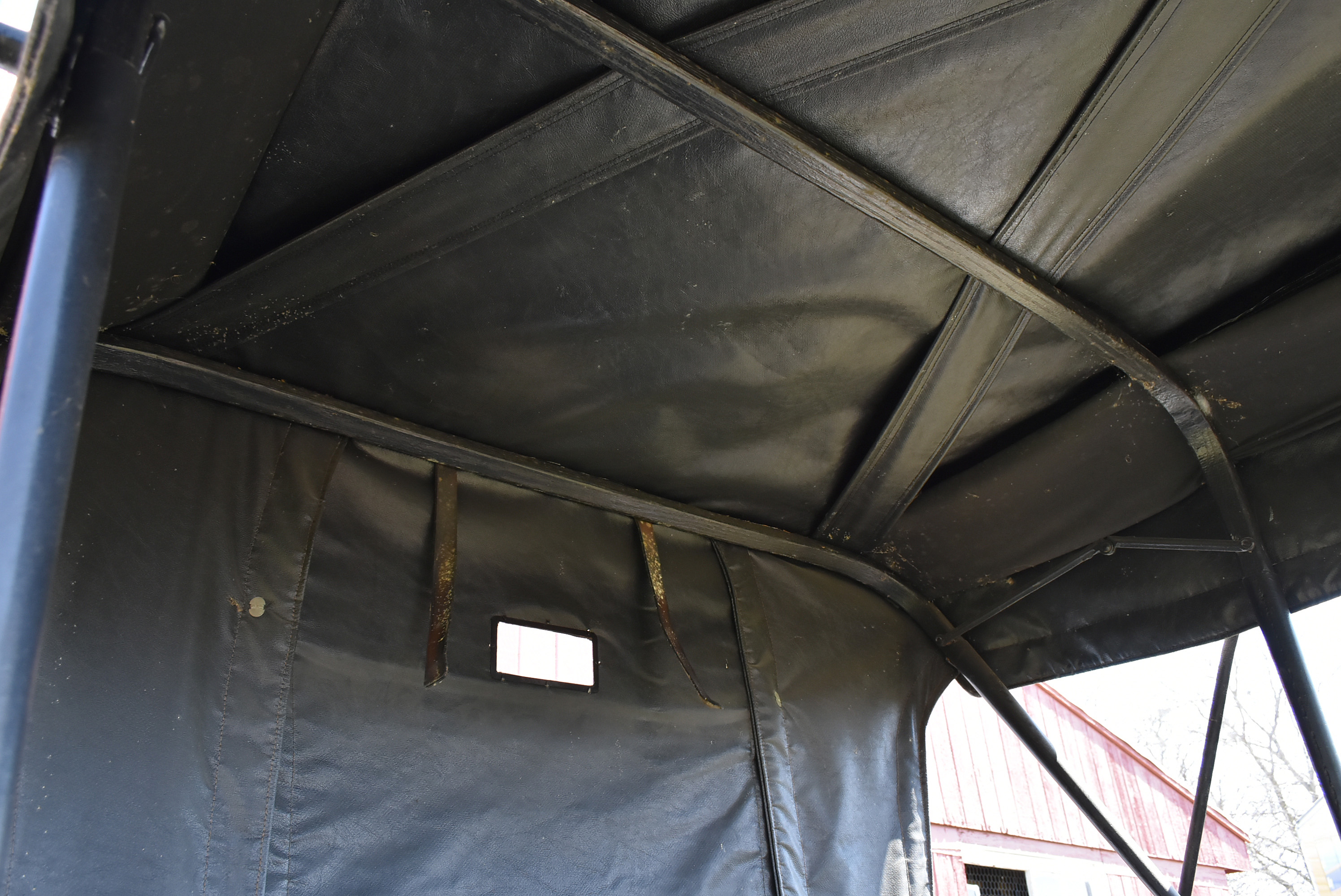 Antique Horse-Drawn Two-Seater Buggy with Dietz Lanterns