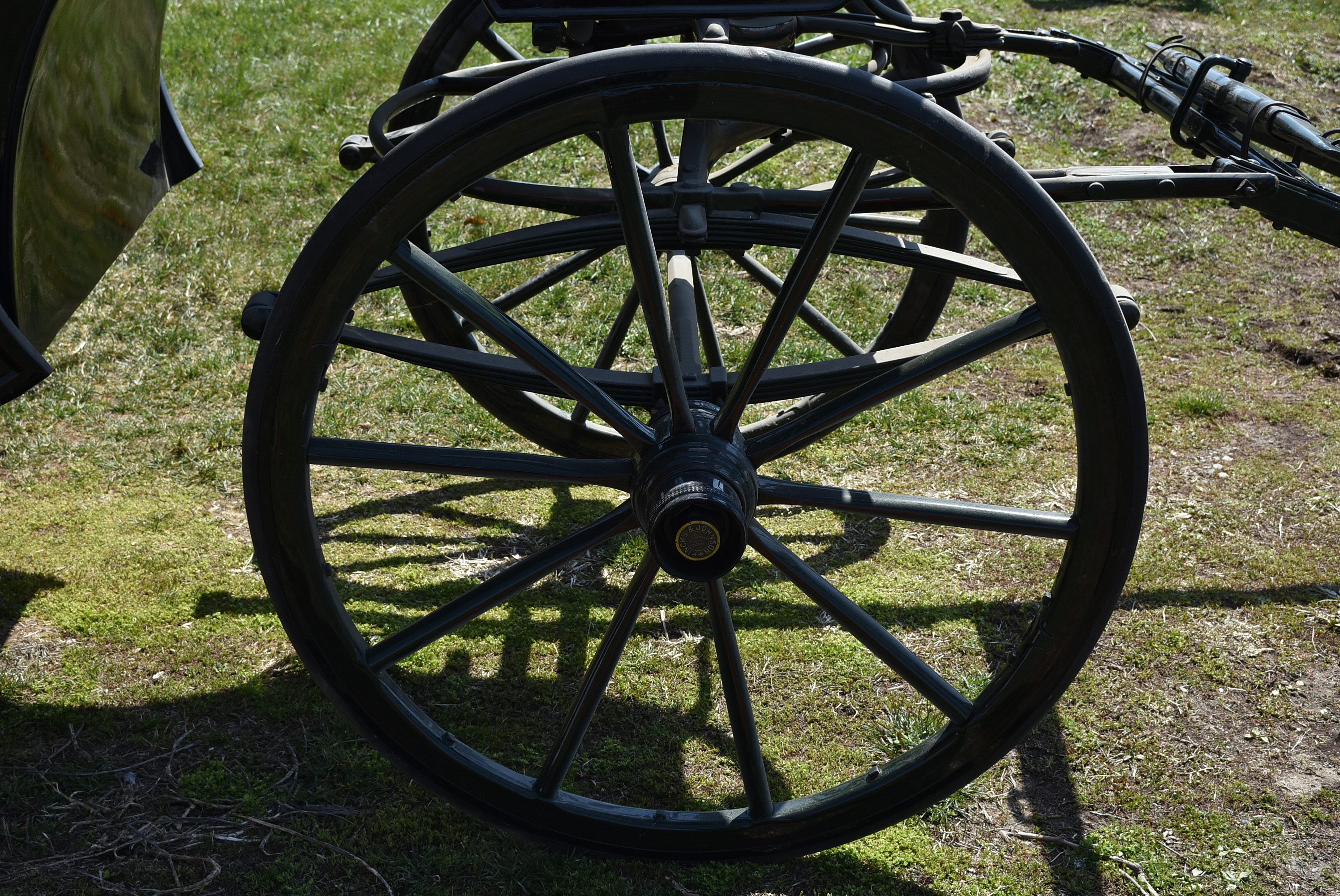 Antique Horse-Drawn Brougham Style Carriage by Hincks & Johnson of Bridgeport