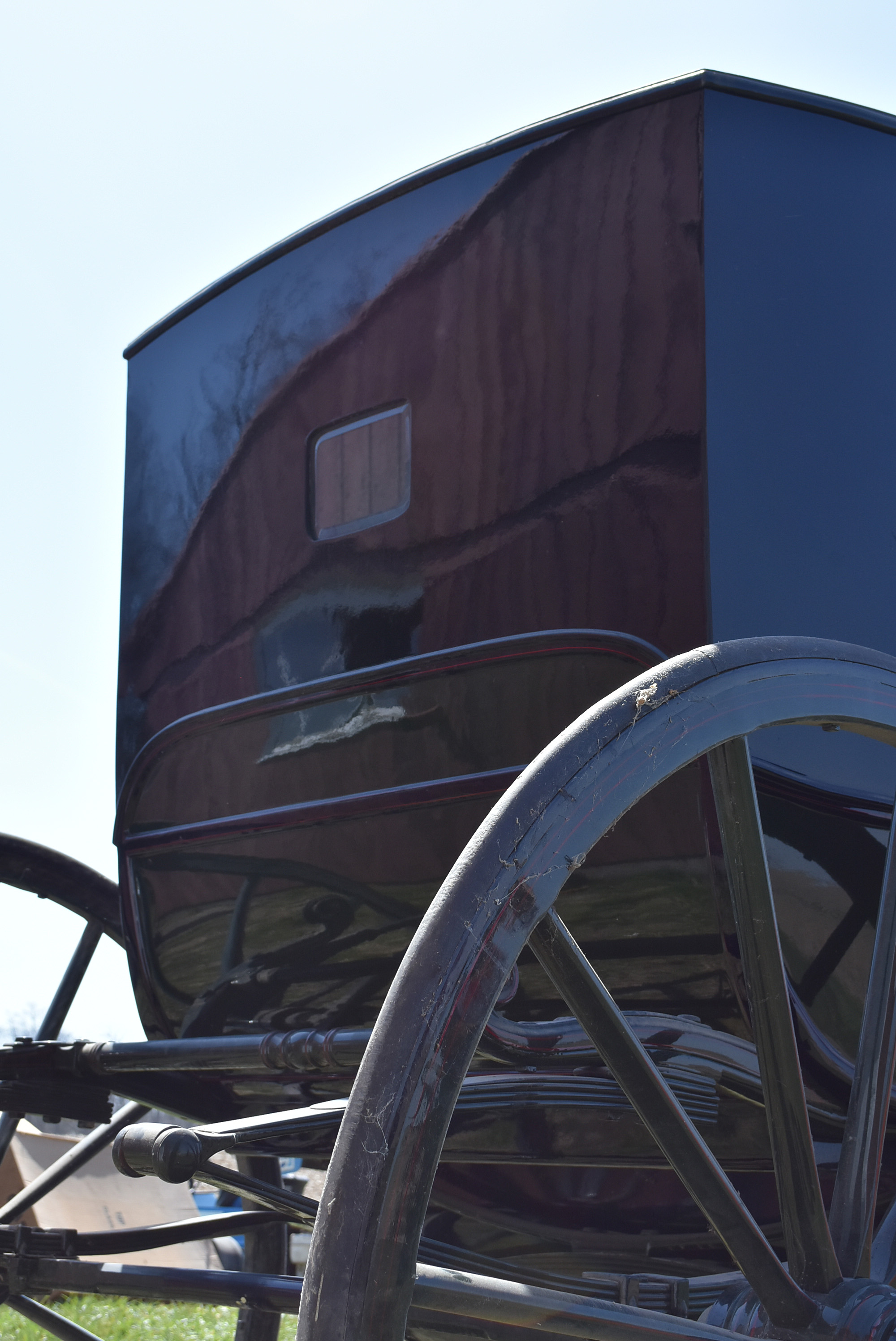 Antique Horse-Drawn Brougham Style Carriage by Hincks & Johnson of Bridgeport
