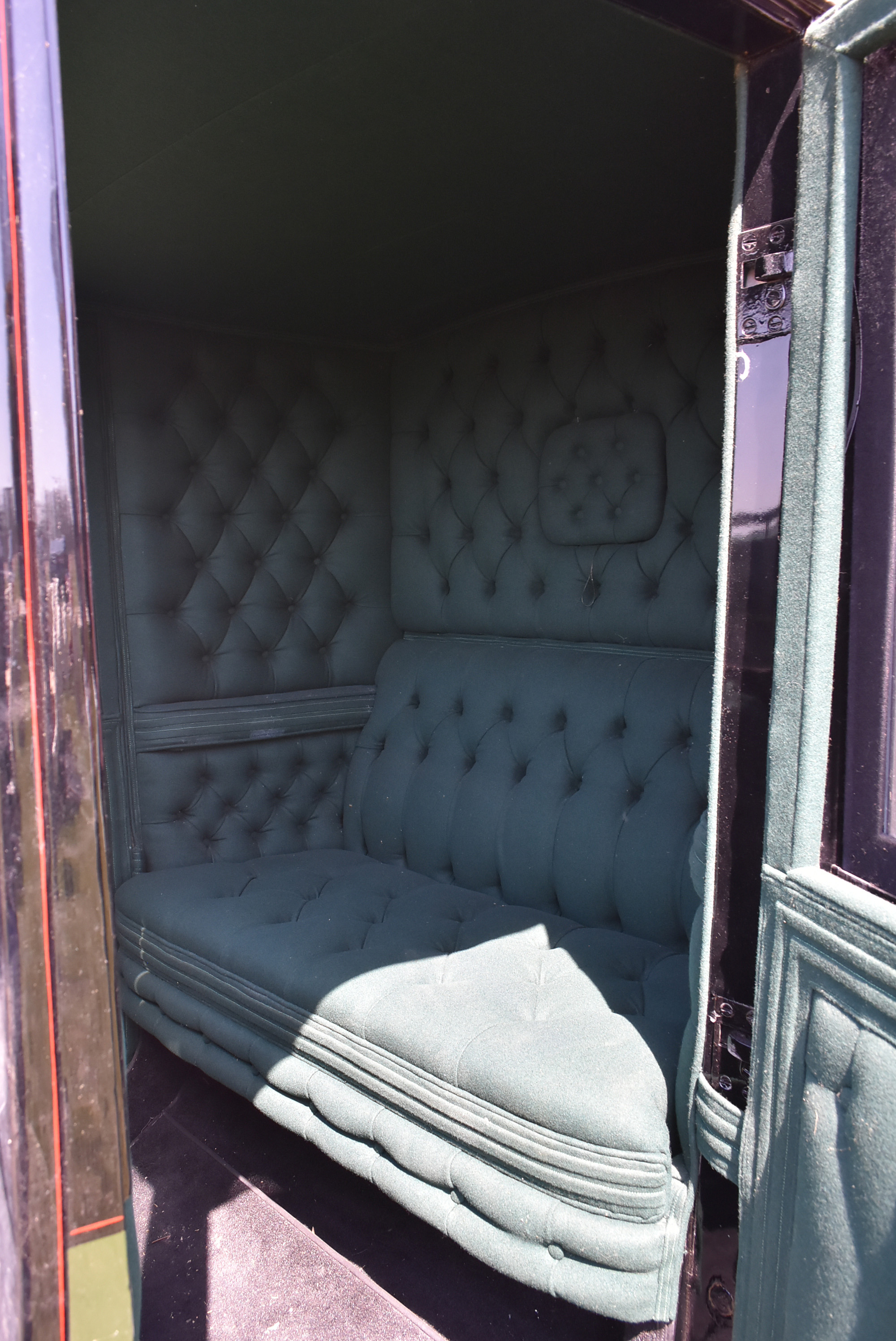 Antique Horse-Drawn Brougham Style Carriage by Hincks & Johnson of Bridgeport