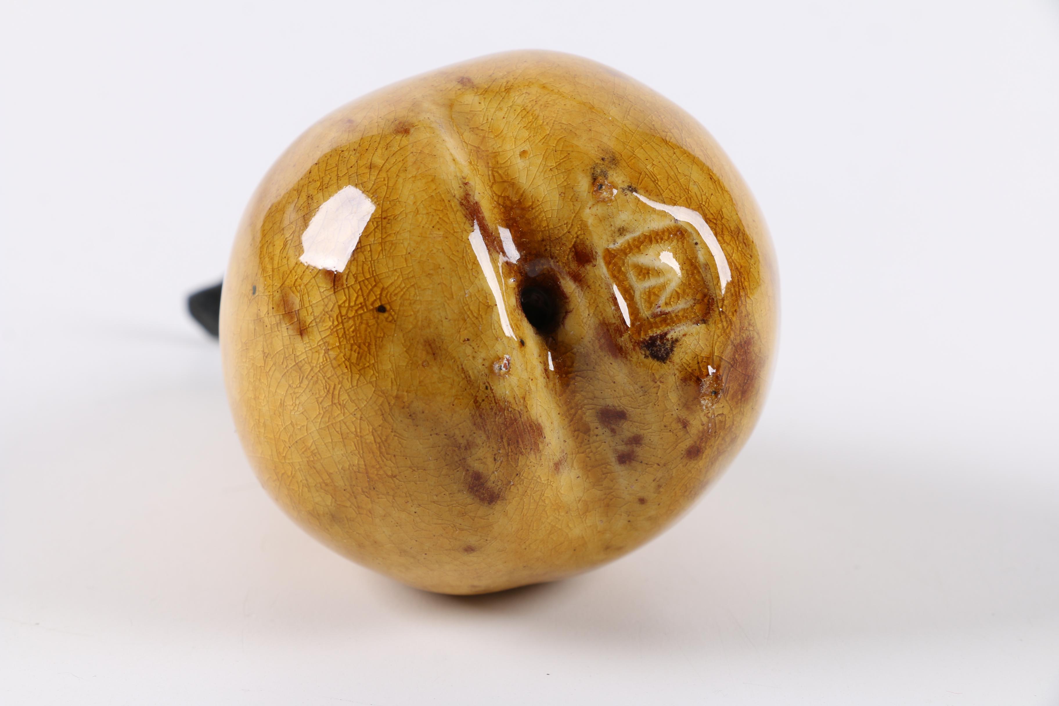 Coalport "Strawberry" Covered Mug with Pear Figurine