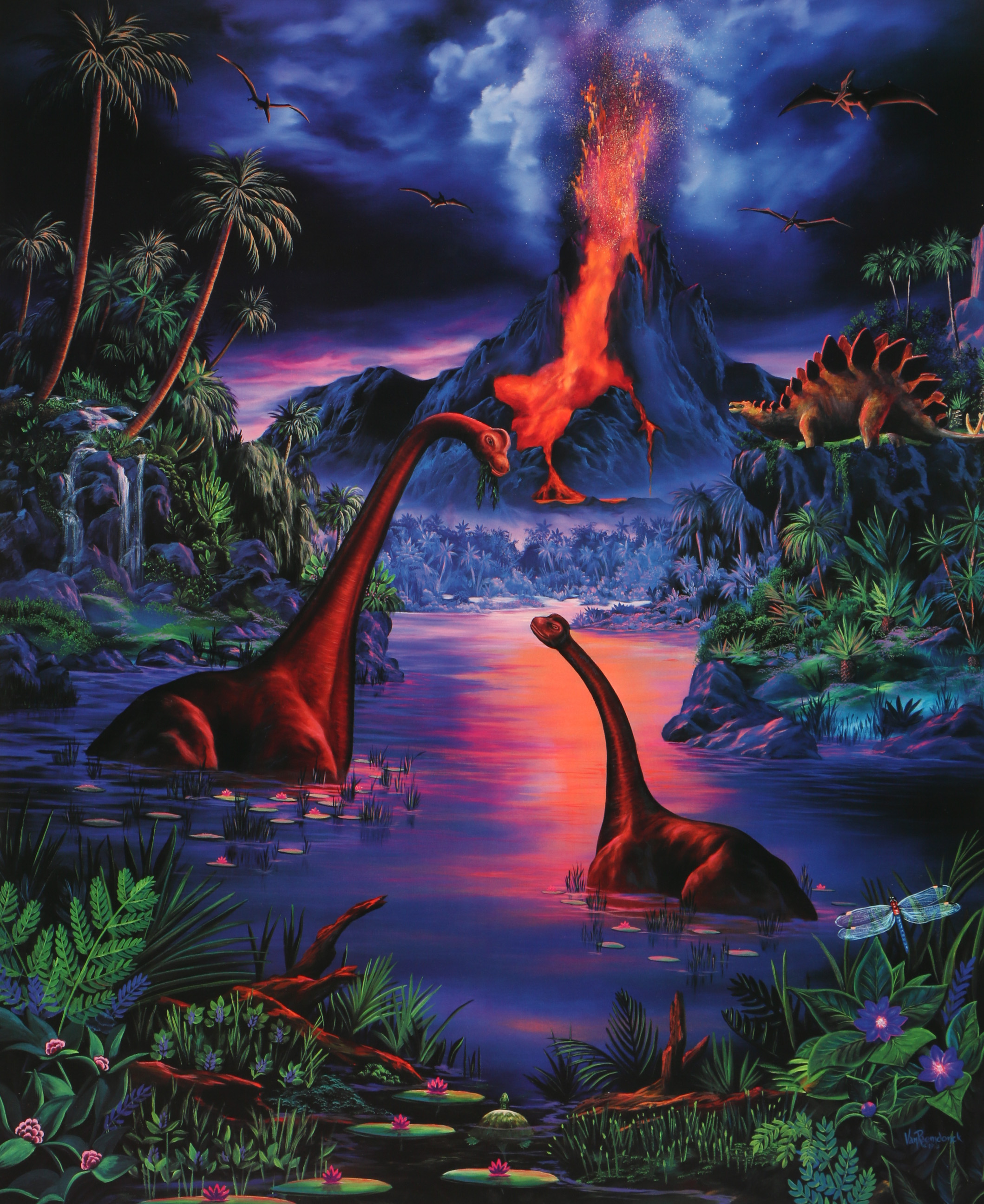 Offset Lithograph After Eric Van Raemdonck "Living Legends"